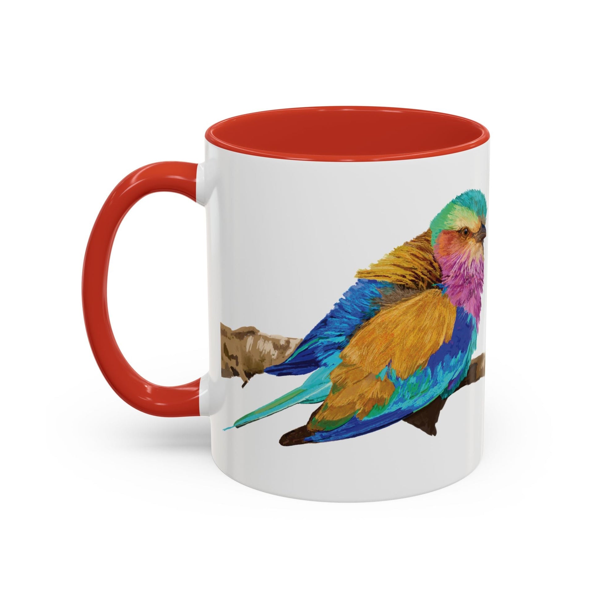 Lilac Breasted Roller Bird Ceramic Mugs (11oz & 15oz) - Blue Cava