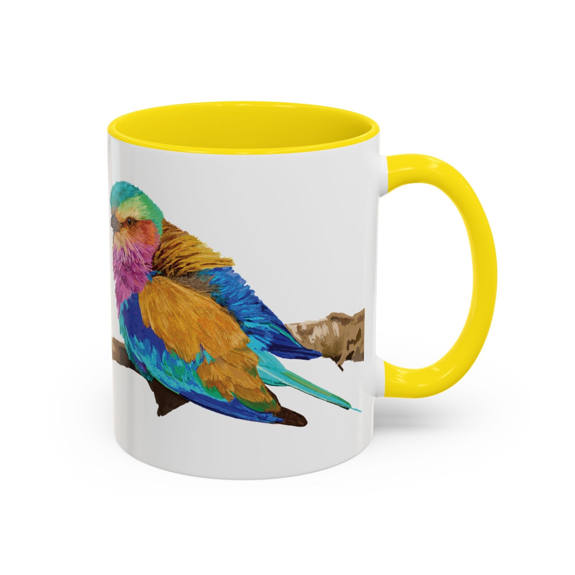 Lilac Breasted Roller Bird Ceramic Mugs (11oz & 15oz) - Blue Cava