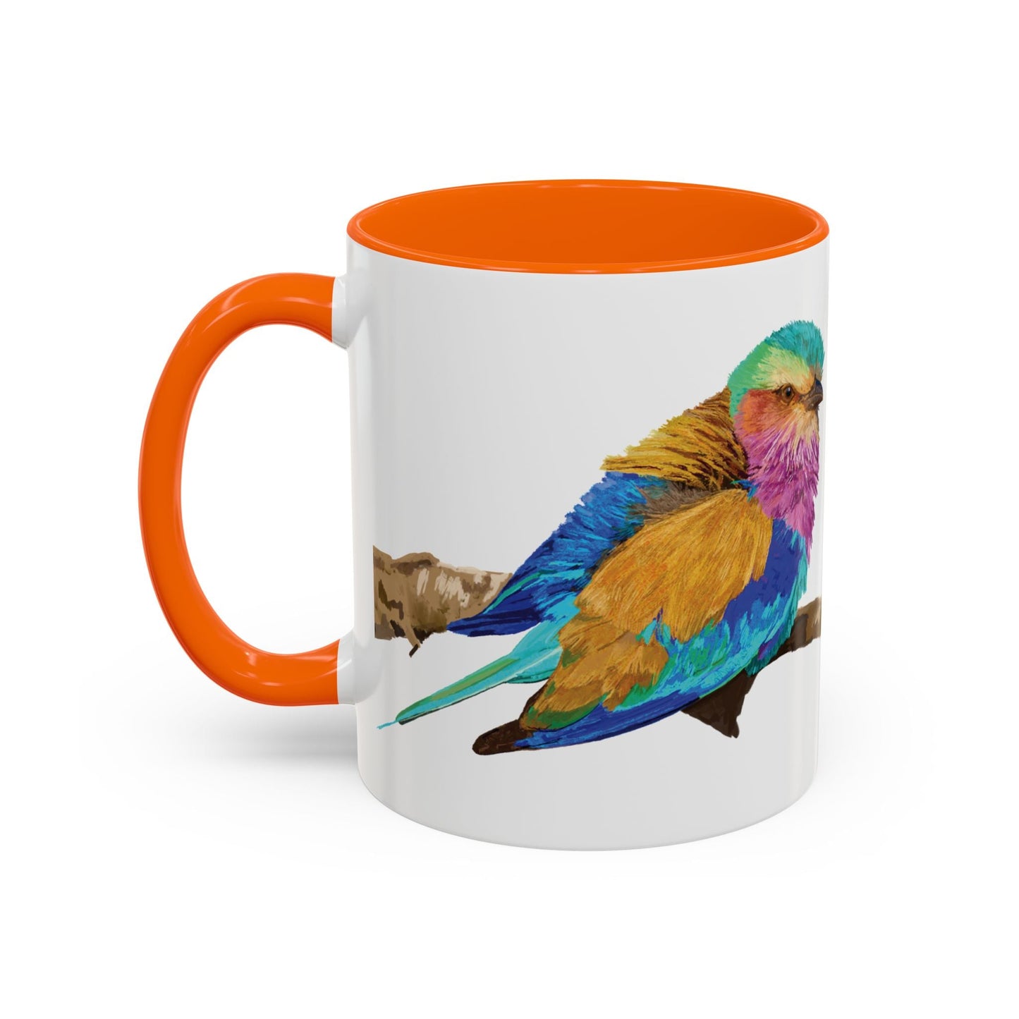 Lilac Breasted Roller Bird Ceramic Mugs (11oz & 15oz) - Blue Cava