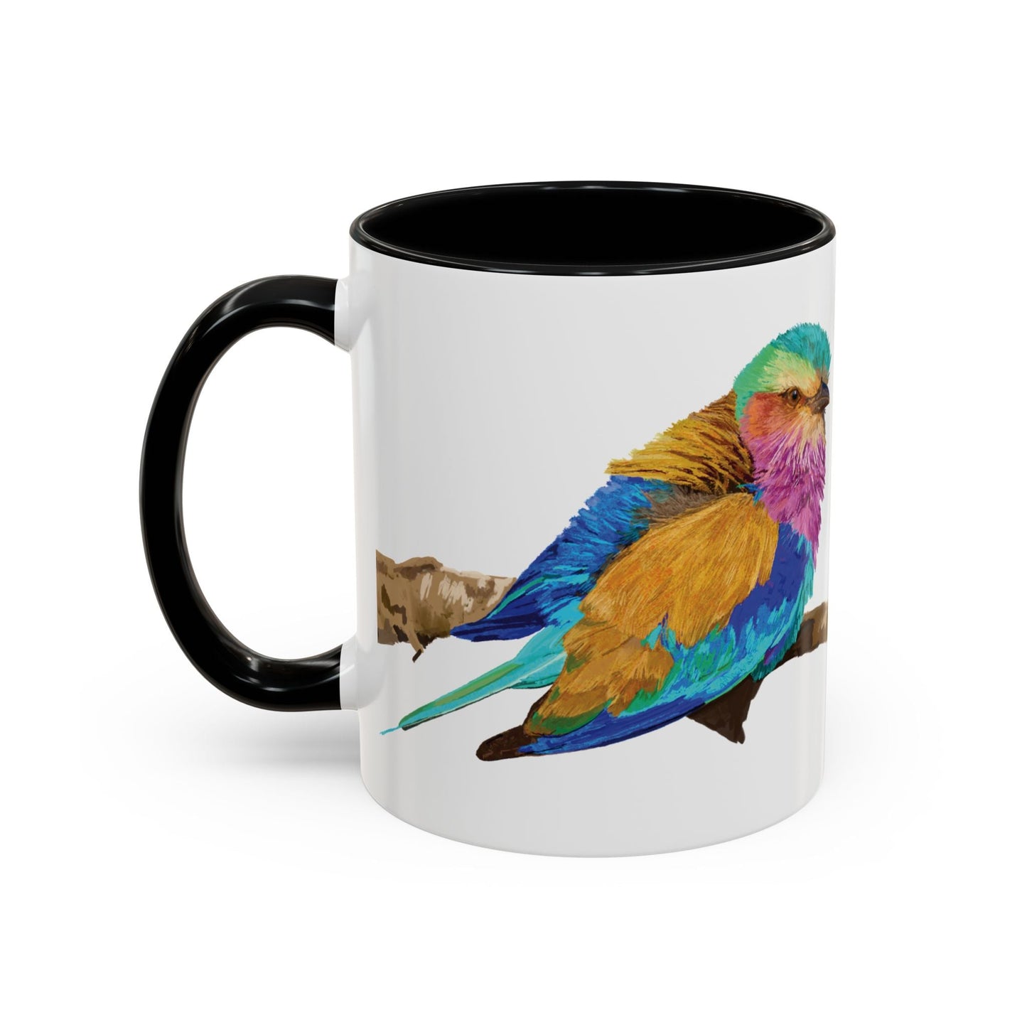 Lilac Breasted Roller Bird Ceramic Mugs (11oz & 15oz) - Blue Cava