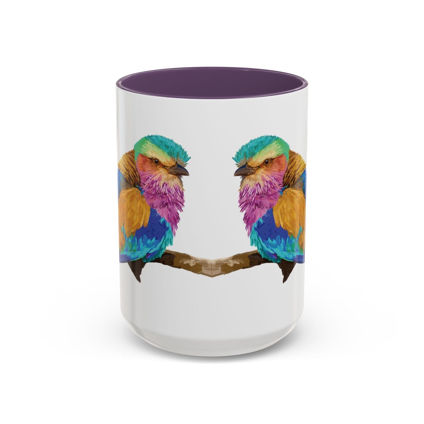 Lilac Breasted Roller Bird Ceramic Mugs (11oz & 15oz) - Blue Cava