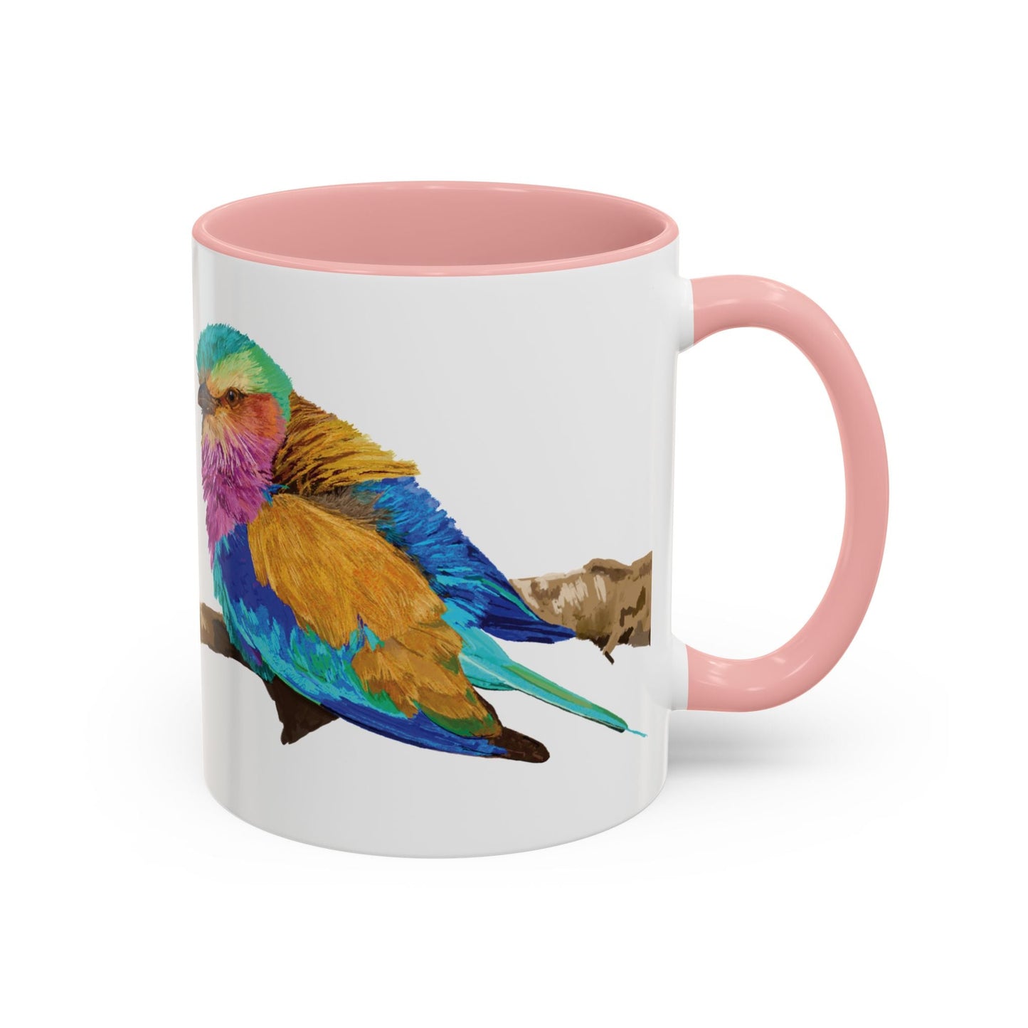 Lilac Breasted Roller Bird Ceramic Mugs (11oz & 15oz) - Blue Cava