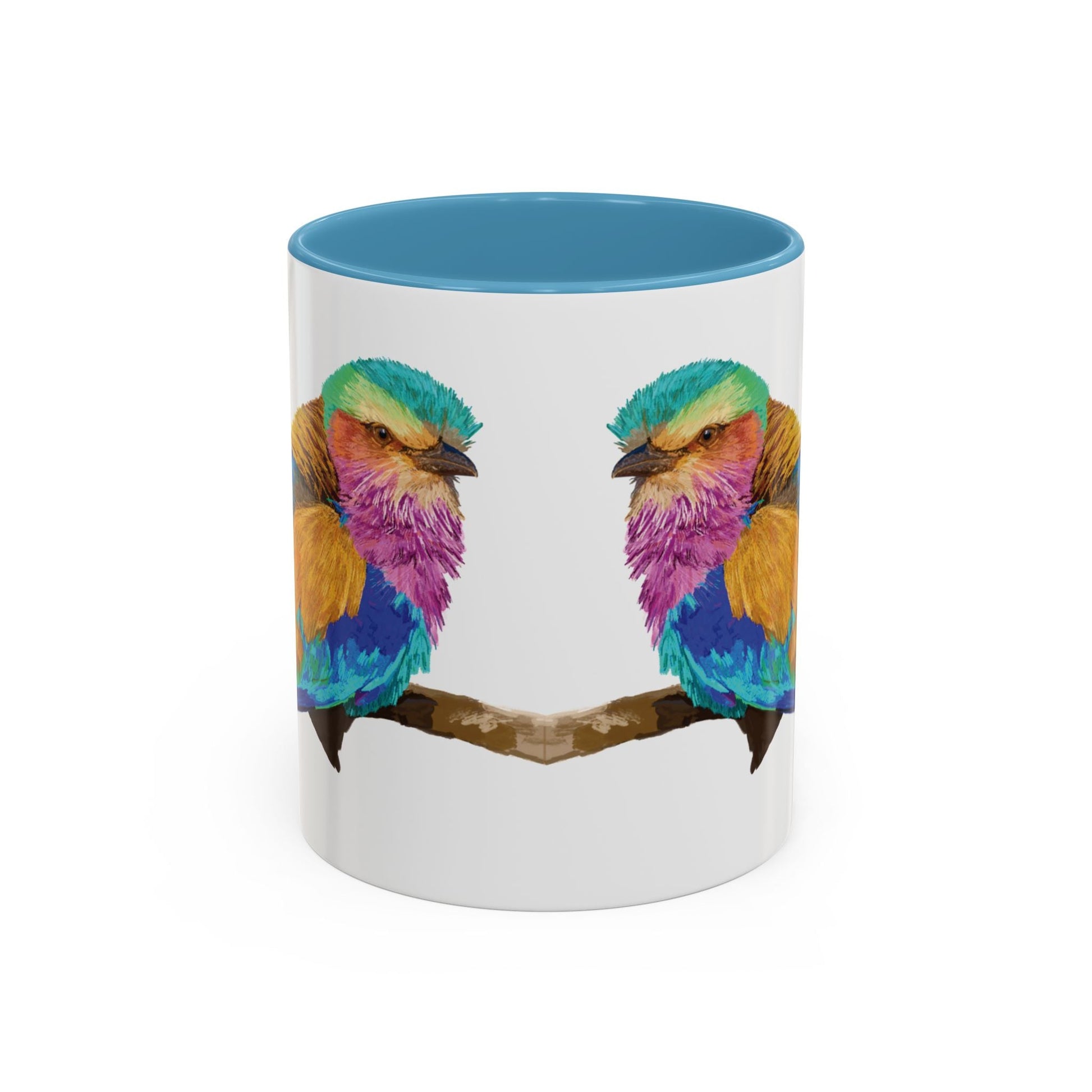 Lilac Breasted Roller Bird Ceramic Mugs (11oz & 15oz) - Blue Cava