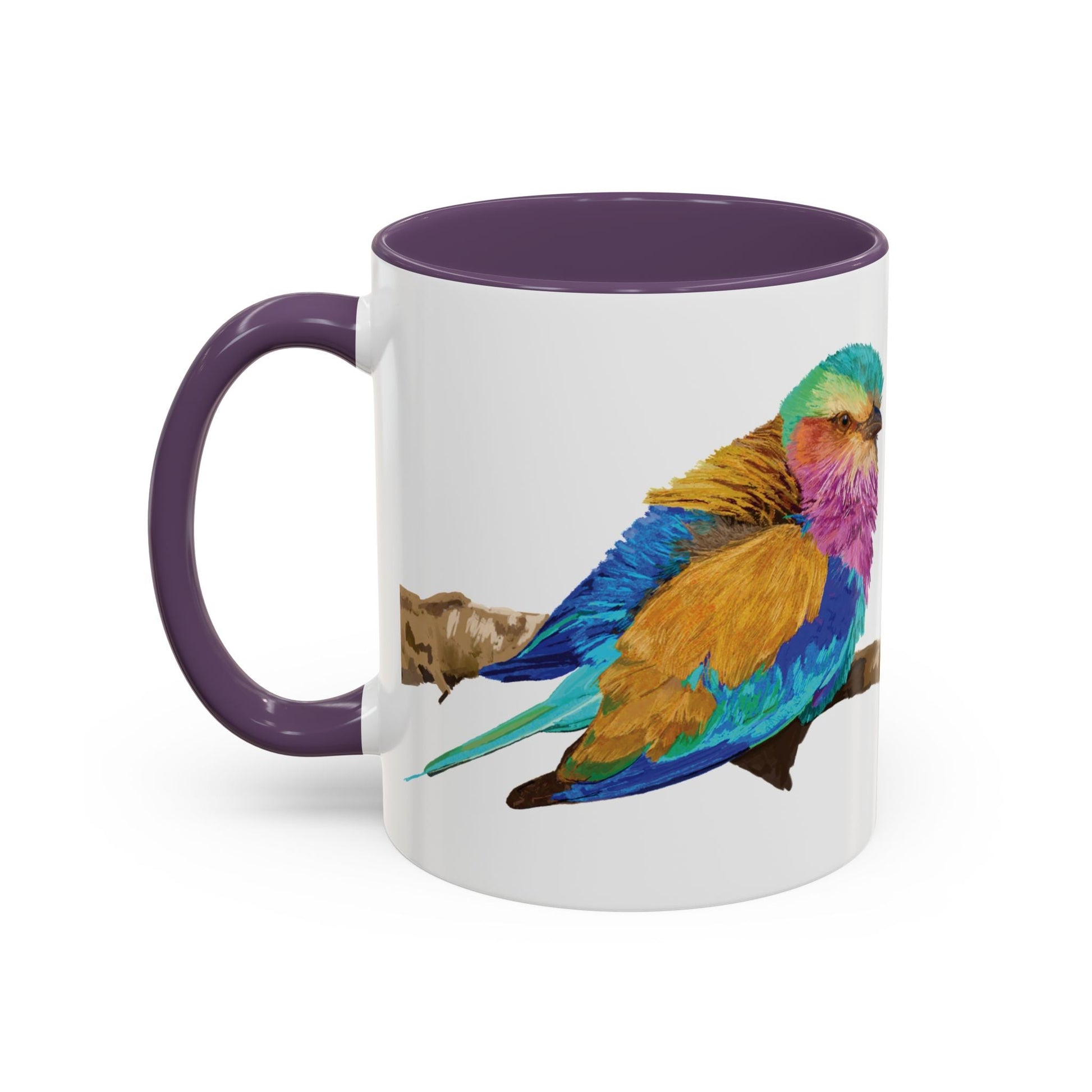 Lilac Breasted Roller Bird Ceramic Mugs (11oz & 15oz) - Blue Cava