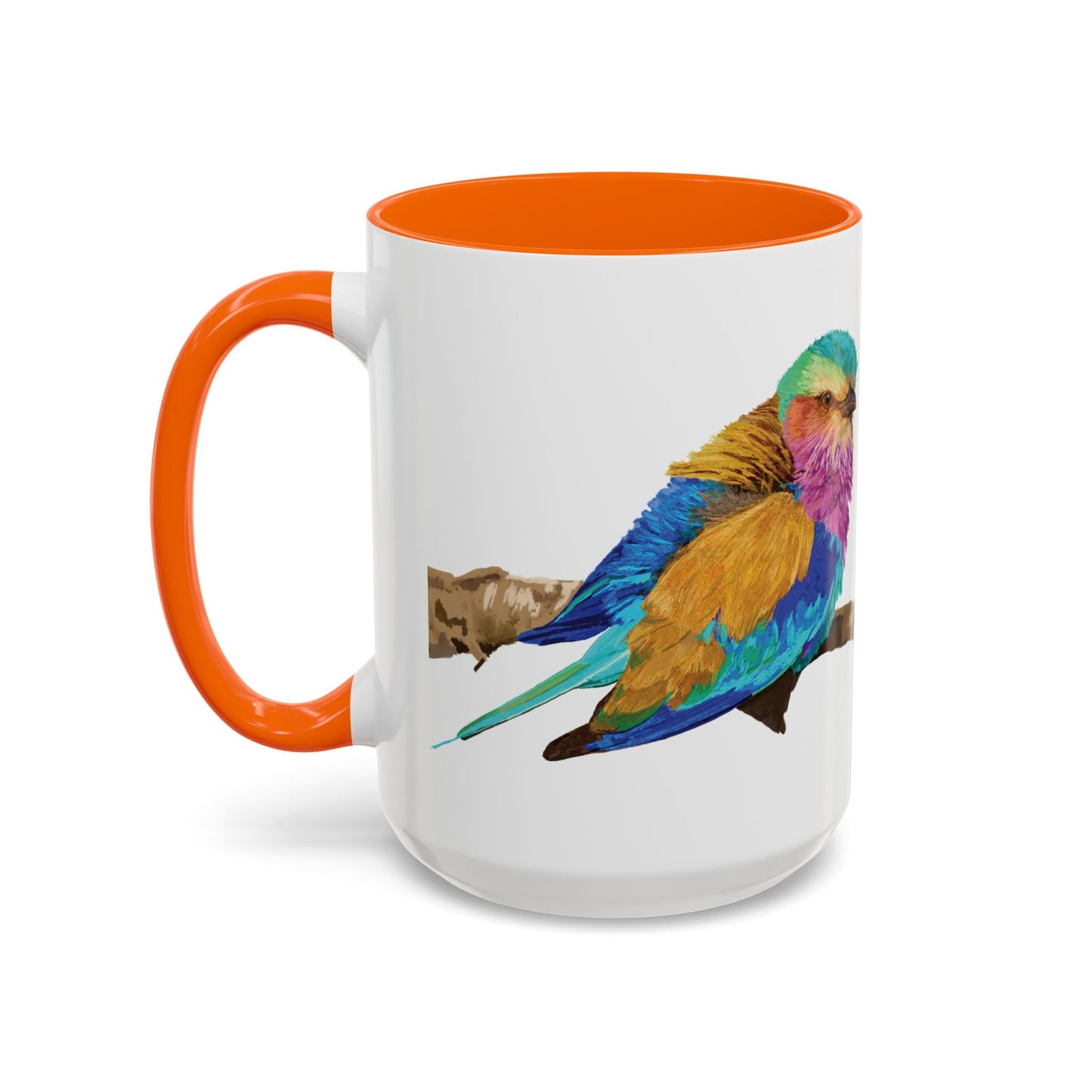 Lilac Breasted Roller Bird Ceramic Mugs (11oz & 15oz) - Blue Cava