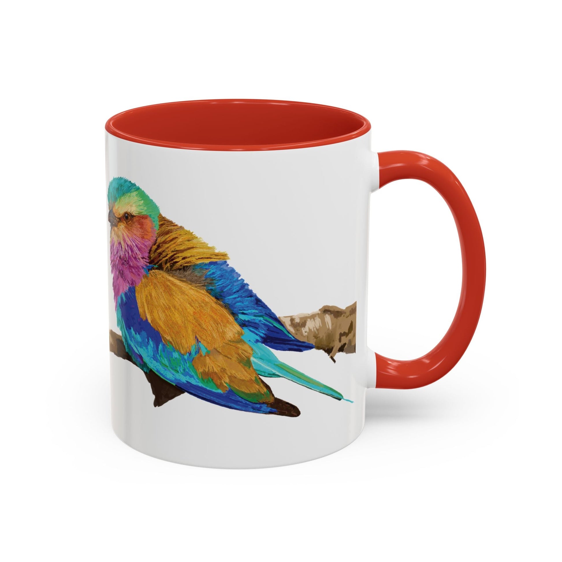 Lilac Breasted Roller Bird Ceramic Mugs (11oz & 15oz) - Blue Cava