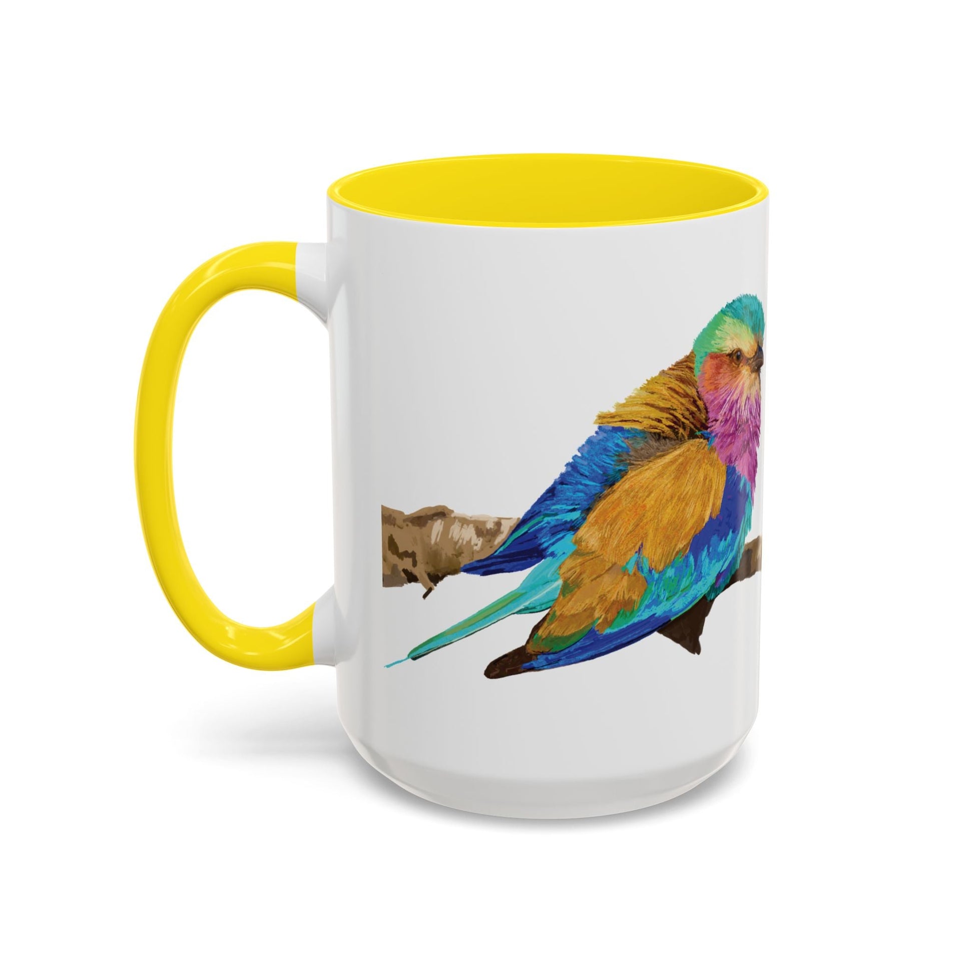 Lilac Breasted Roller Bird Ceramic Mugs (11oz & 15oz) - Blue Cava