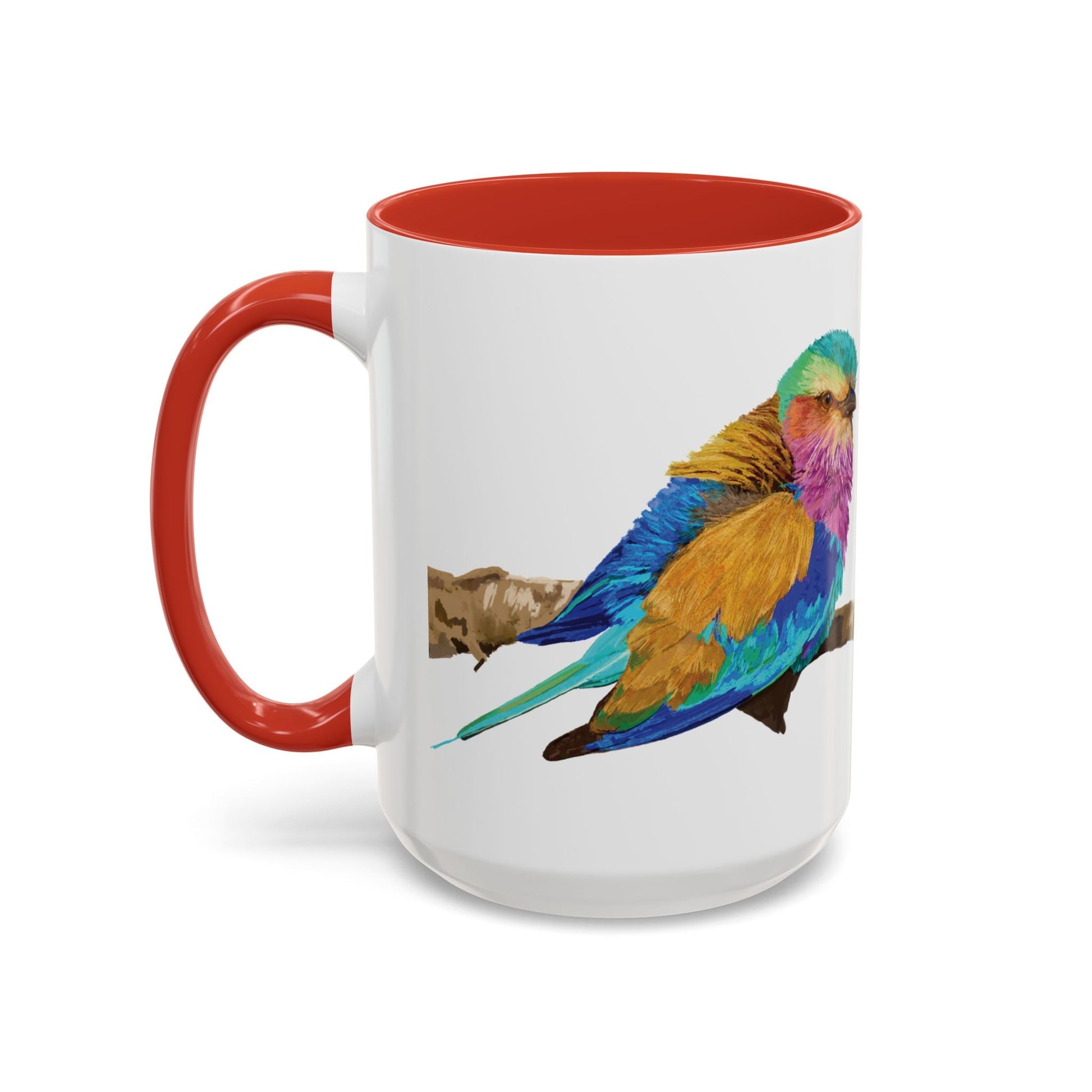 Lilac Breasted Roller Bird Ceramic Mugs (11oz & 15oz) - Blue Cava