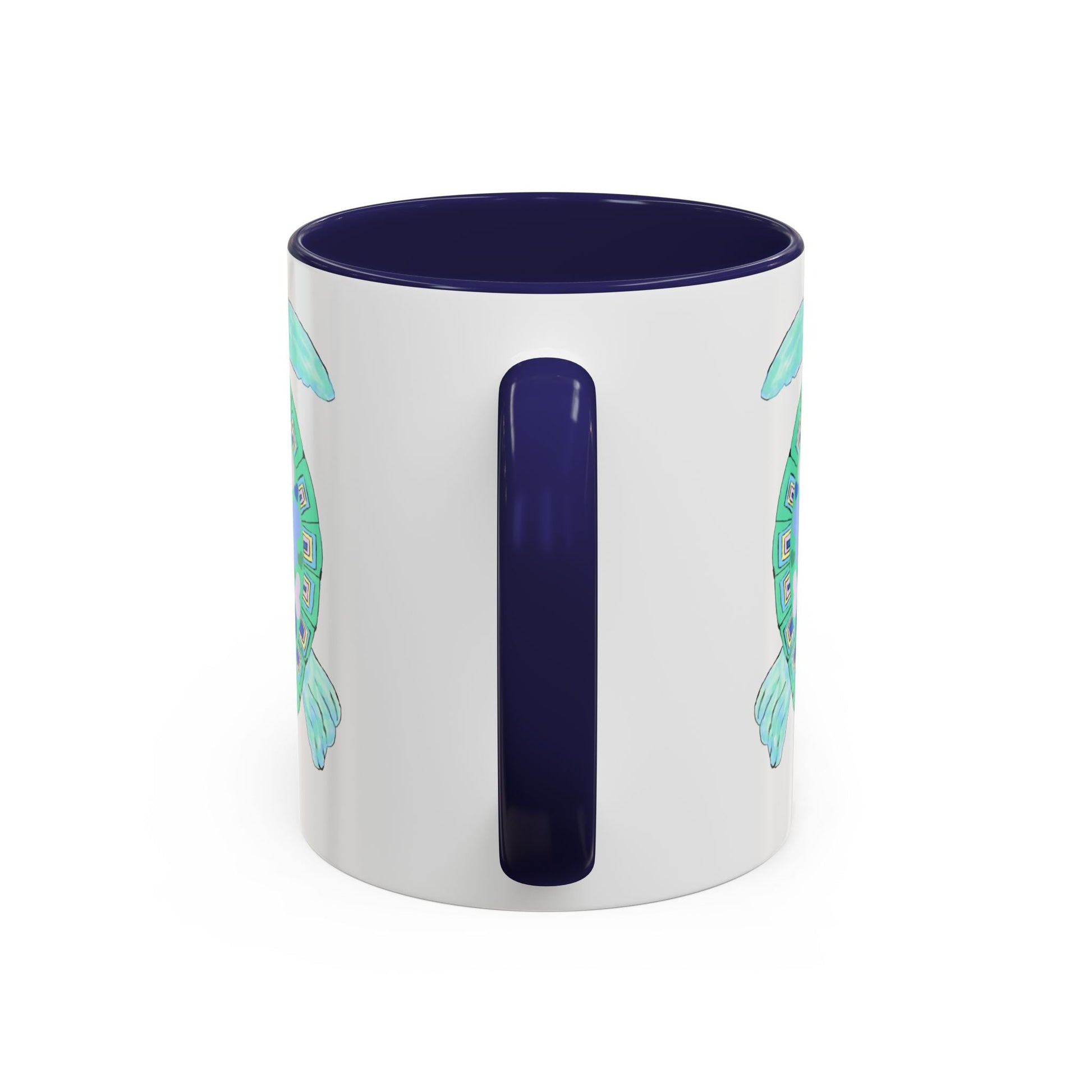 Love Sea Turtle Accent Coffee Mug – 11 & 15oz – Perfect for Beach Lovers and Nature Enthusiasts - Blue Cava