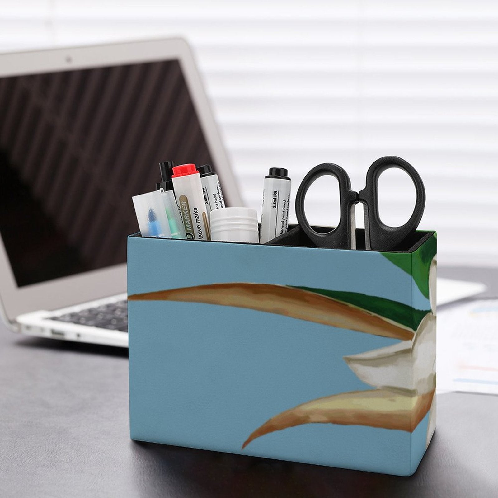 Magnolia Desk Organizer - Blue Cava