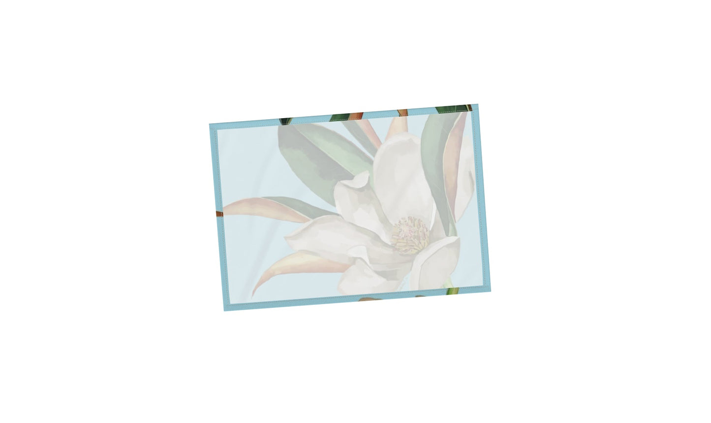 Magnolia Fabric Placemat Set - Blue Cava