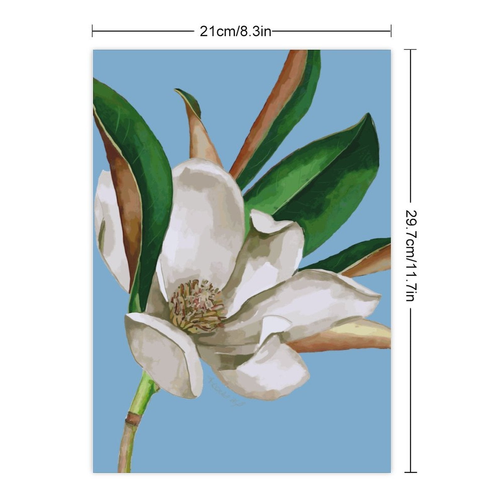 Magnolia Stickers - Blue Cava