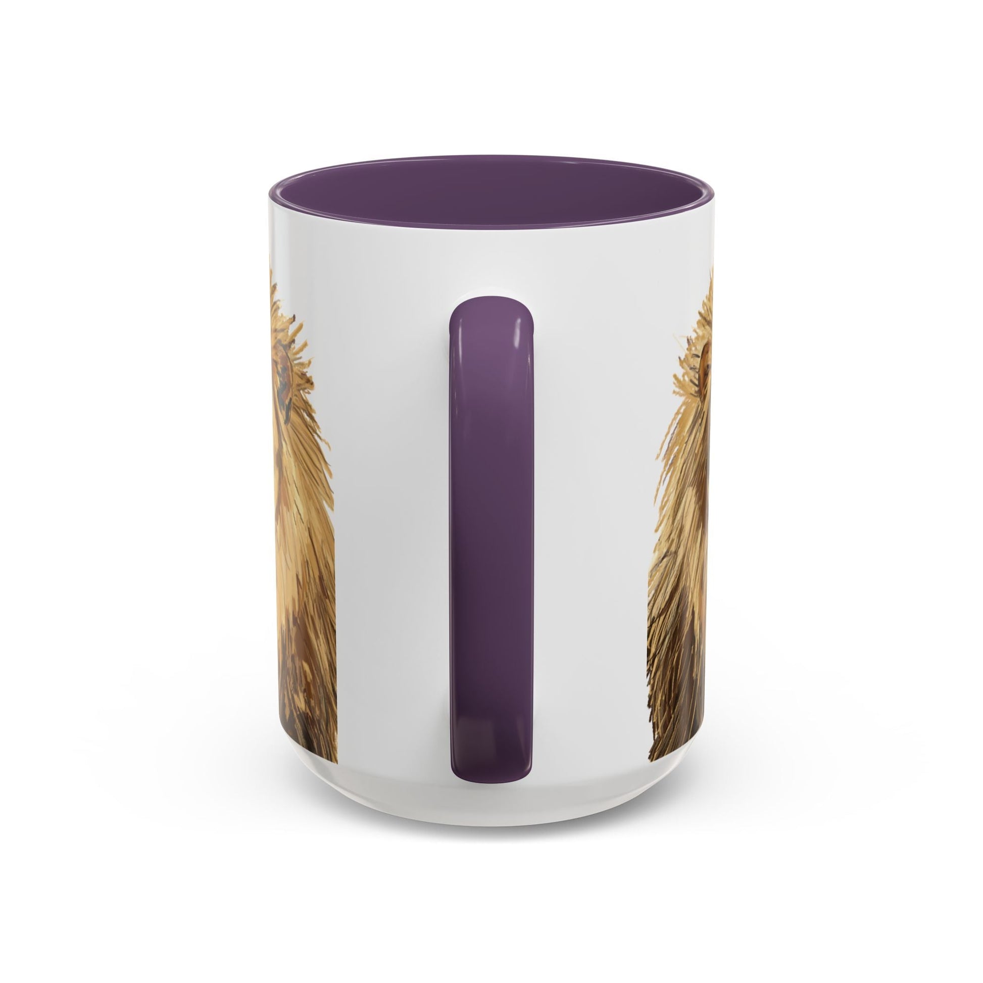 Majestic Lion Accent Coffee Mug - 11oz & 15oz | Perfect Gift for Animal Lovers | Bold, Stylish Design - Blue Cava