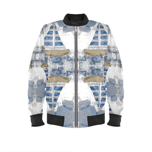 Mens Bomber Jacket - Blue Cava