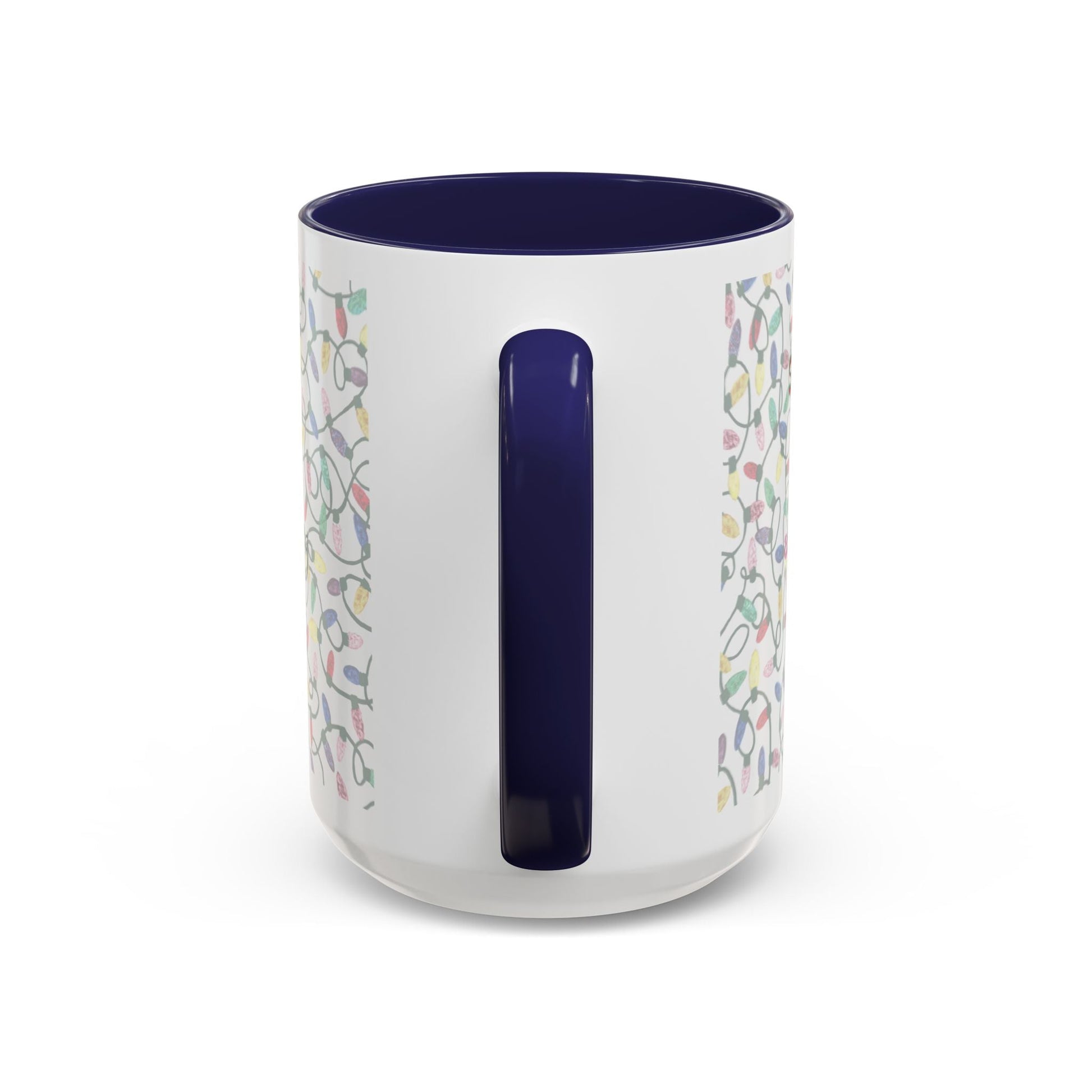 Missing Bulbs Christmas Accent Coffee Mug (11 oz & 15oz) - Blue Cava