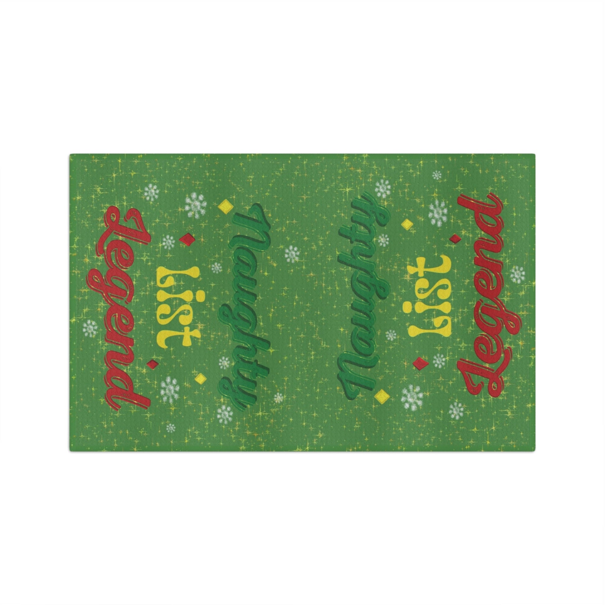 Naughty List Legend Microfiber Waffle Towel - Blue Cava