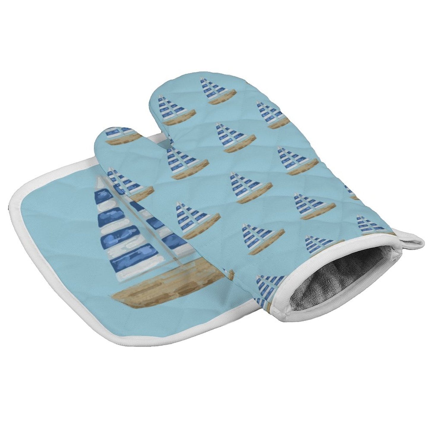 Oven Mitt Set of 2 - Blue Cava