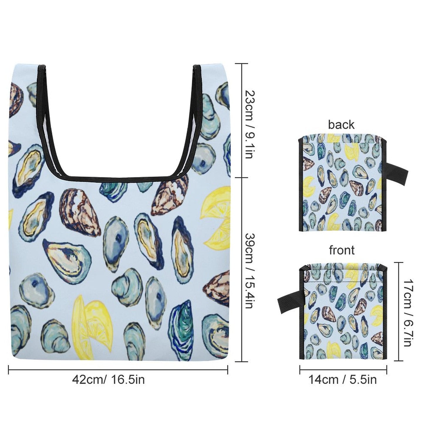 Oyster Reusable and Eco - Friendly Grocery Bags - Blue Cava