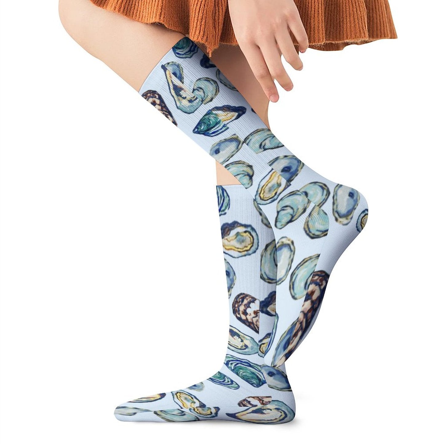 Oyster Tube Socks - Blue Cava