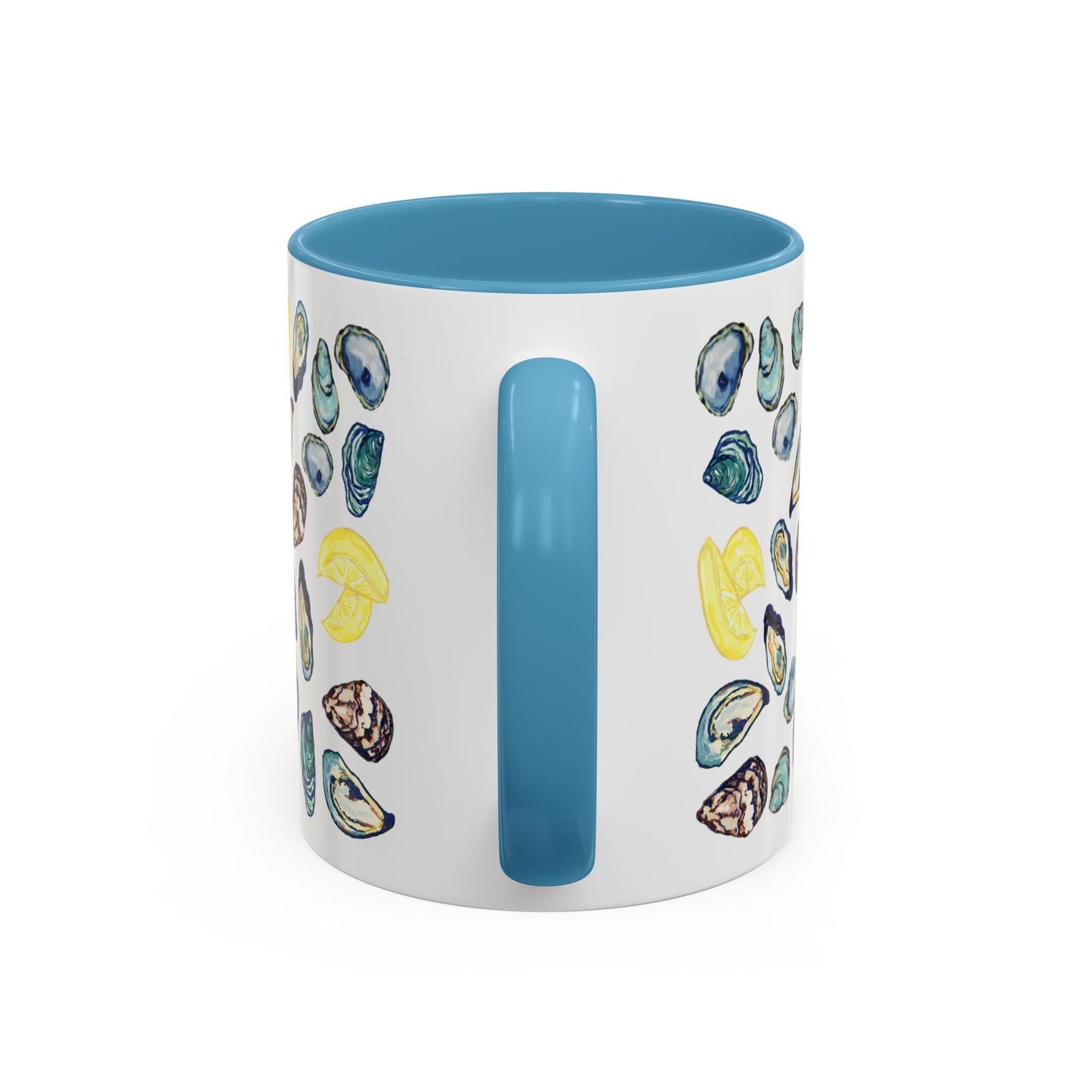 Oyster Two Tone Coffee Mug (11oz & 15oz) - Blue Cava