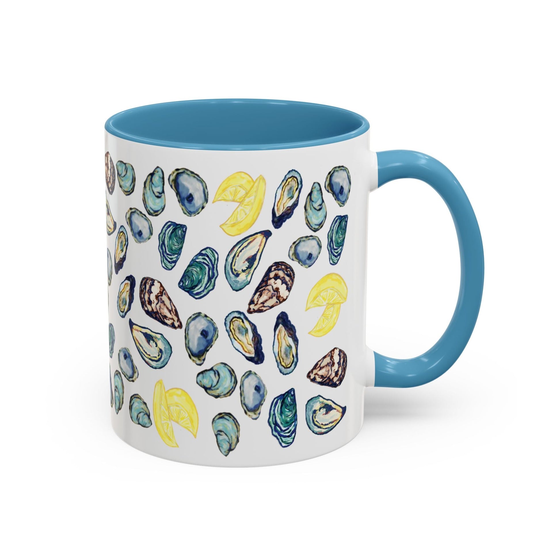 Oyster Two Tone Coffee Mug (11oz & 15oz) - Blue Cava