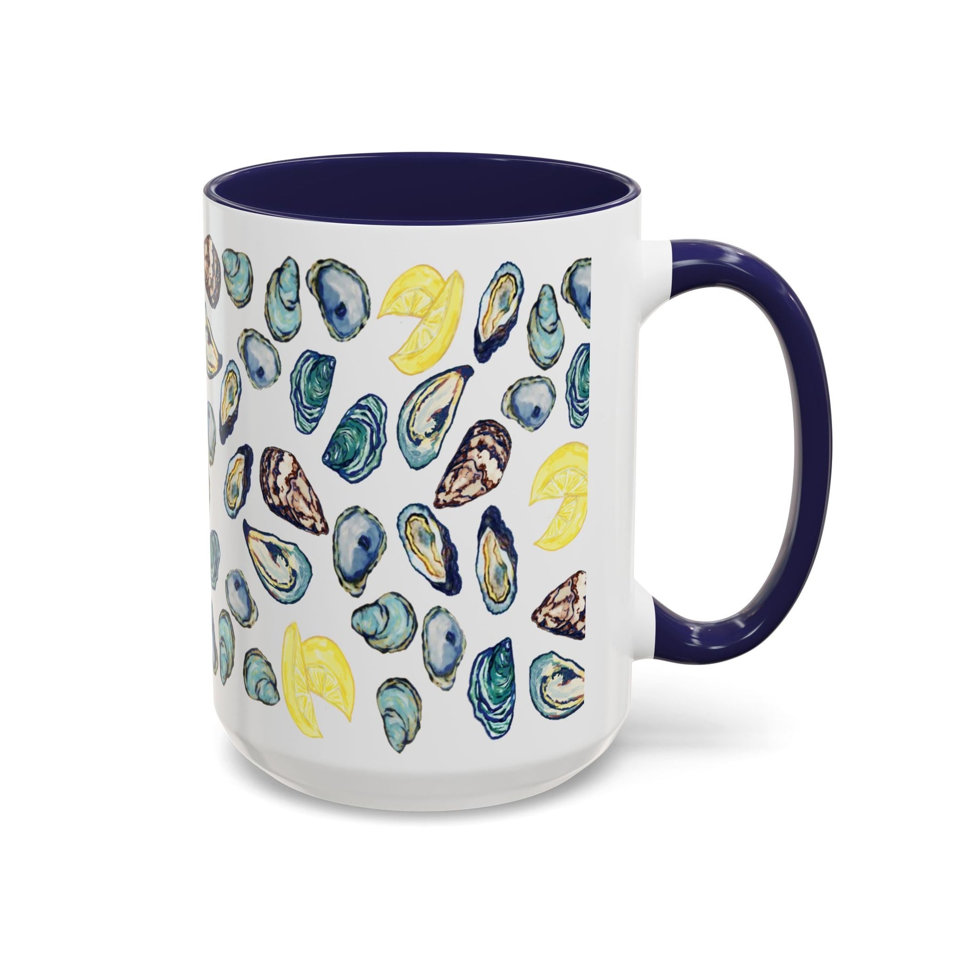 Oyster Two Tone Coffee Mug (11oz & 15oz) - Blue Cava