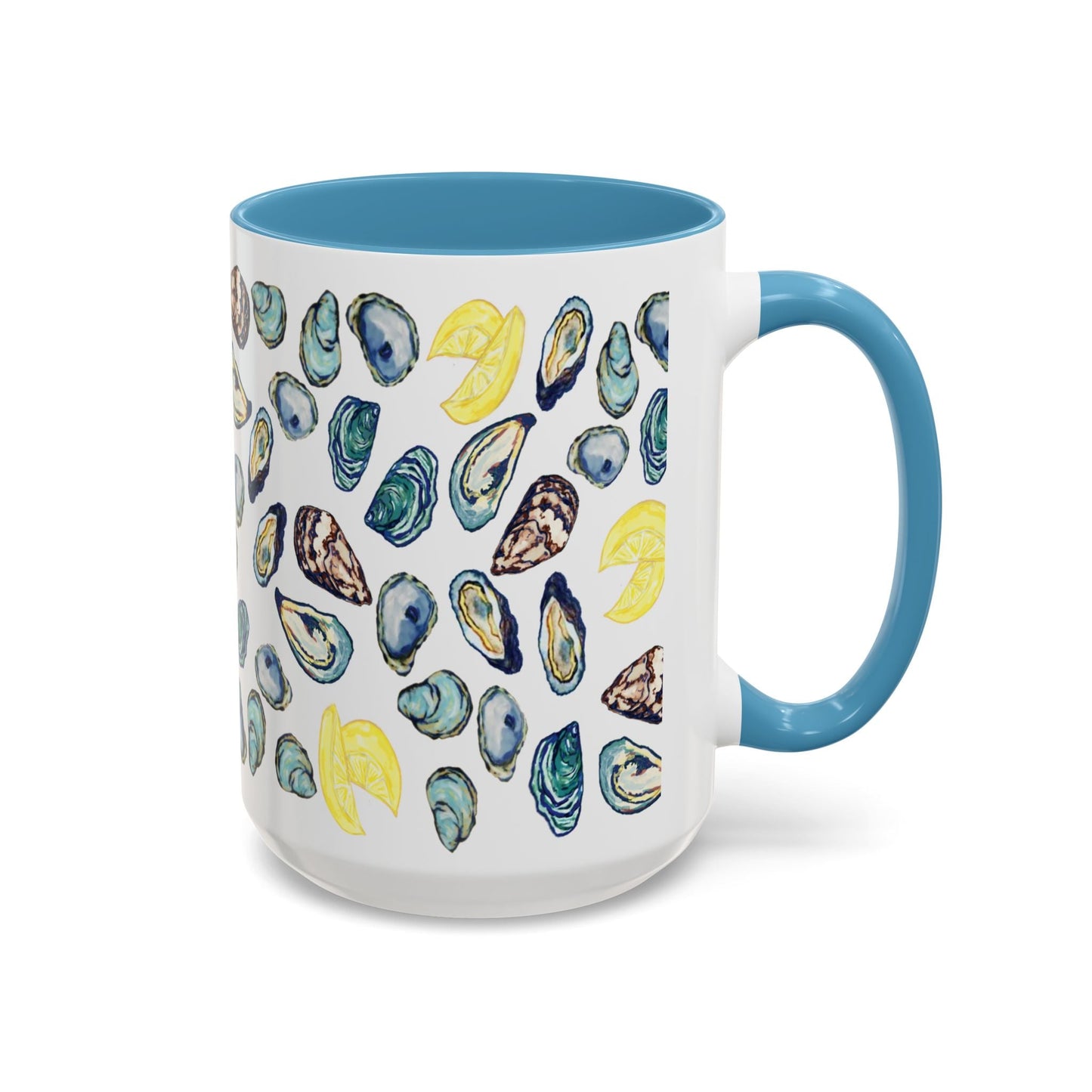 Oyster Two Tone Coffee Mug (11oz & 15oz) - Blue Cava