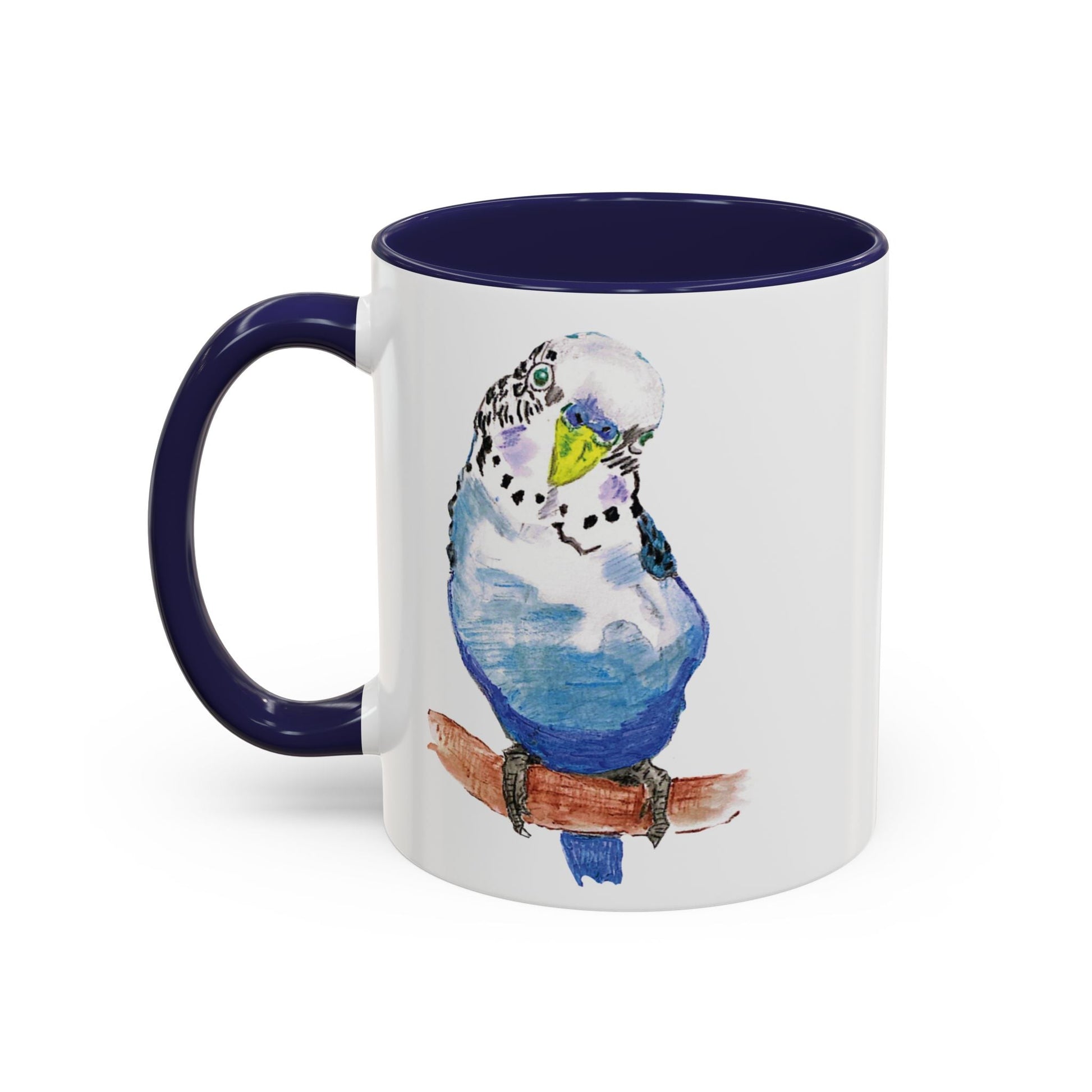 Parakeet Two Tone Coffee Mug (11oz & 15oz) - Blue Cava