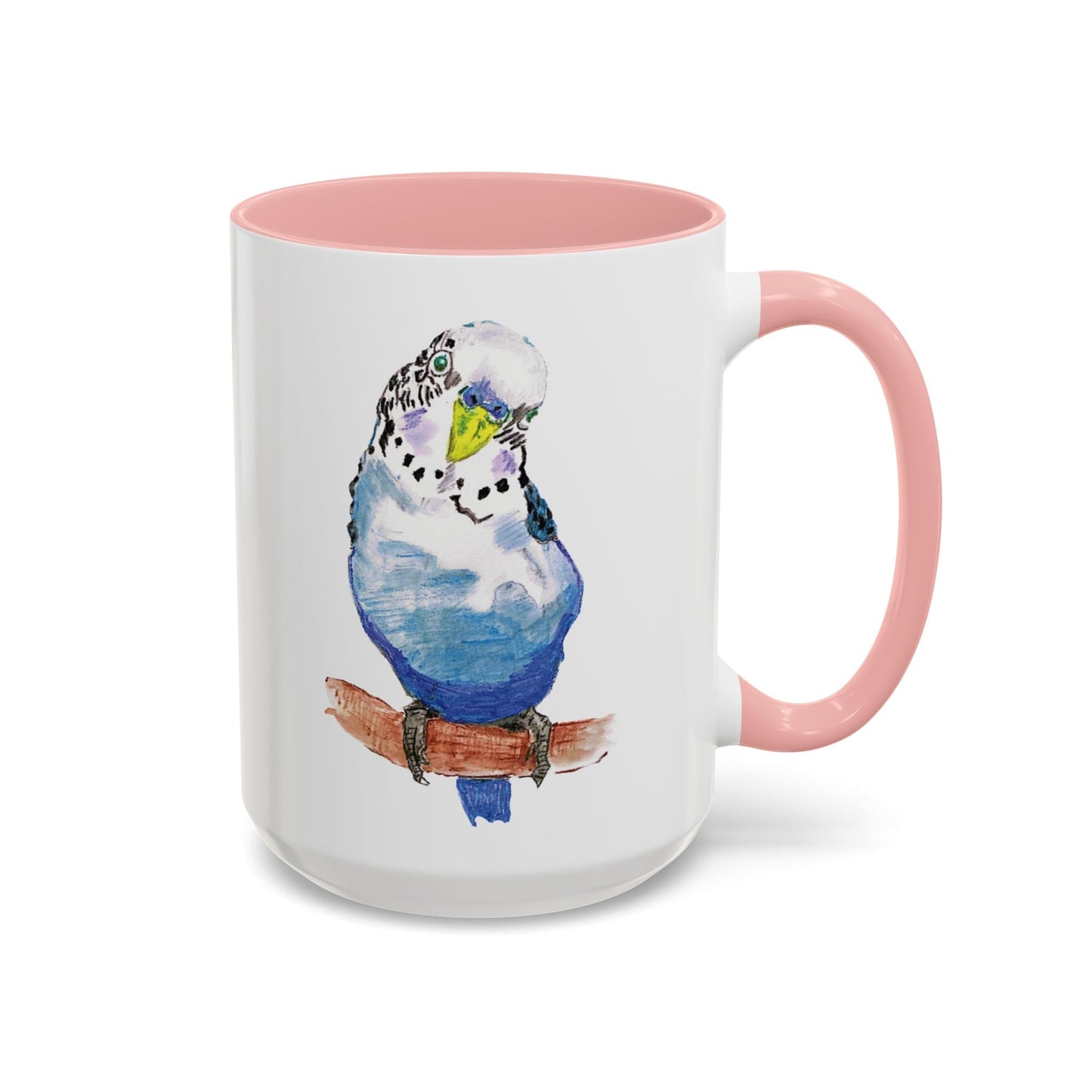 Parakeet Two Tone Coffee Mug (11oz & 15oz) - Blue Cava