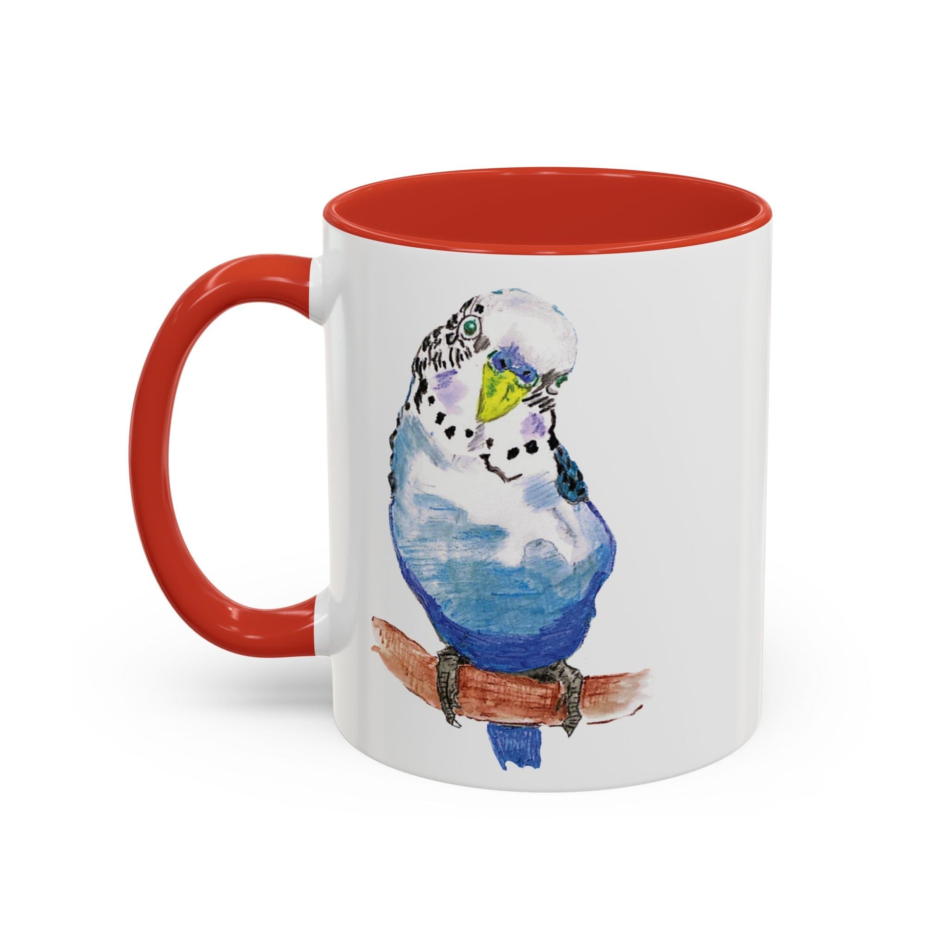 Parakeet Two Tone Coffee Mug (11oz & 15oz) - Blue Cava