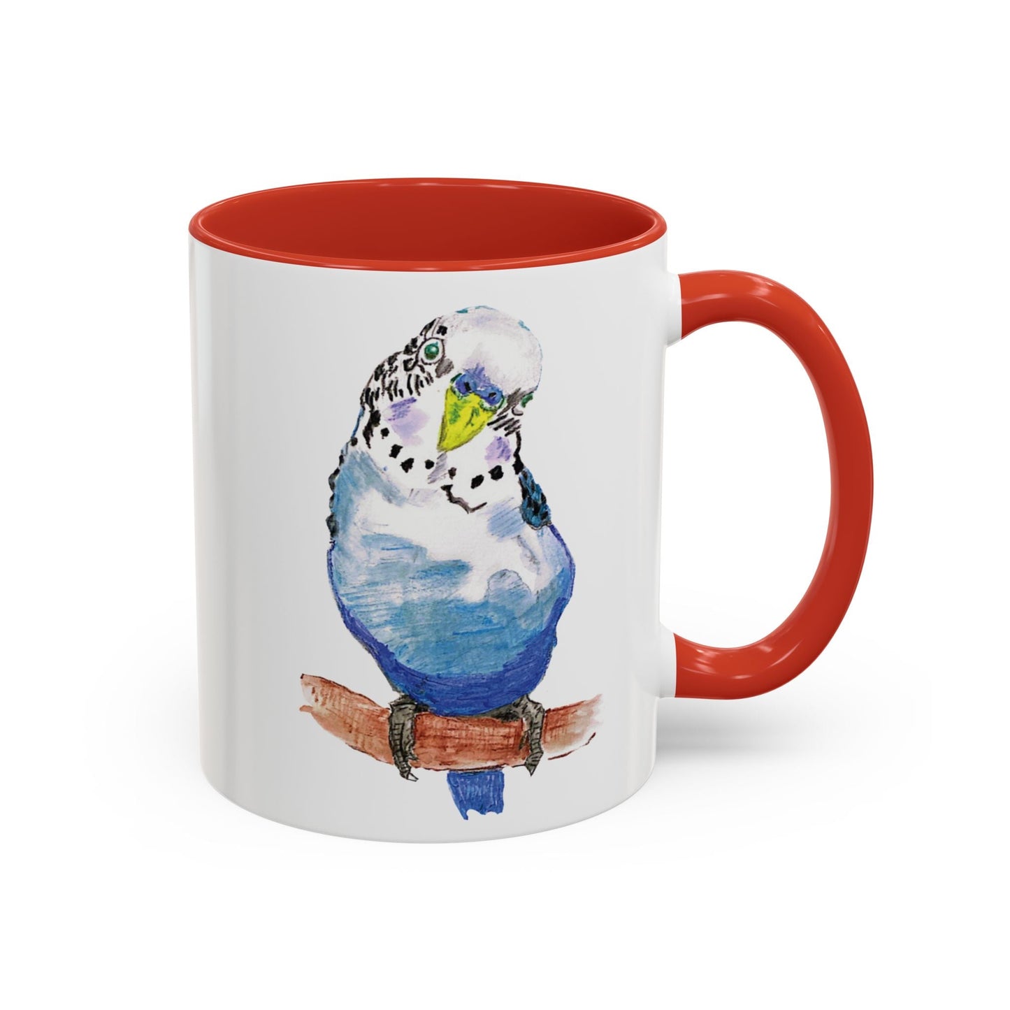 Parakeet Two Tone Coffee Mug (11oz & 15oz) - Blue Cava