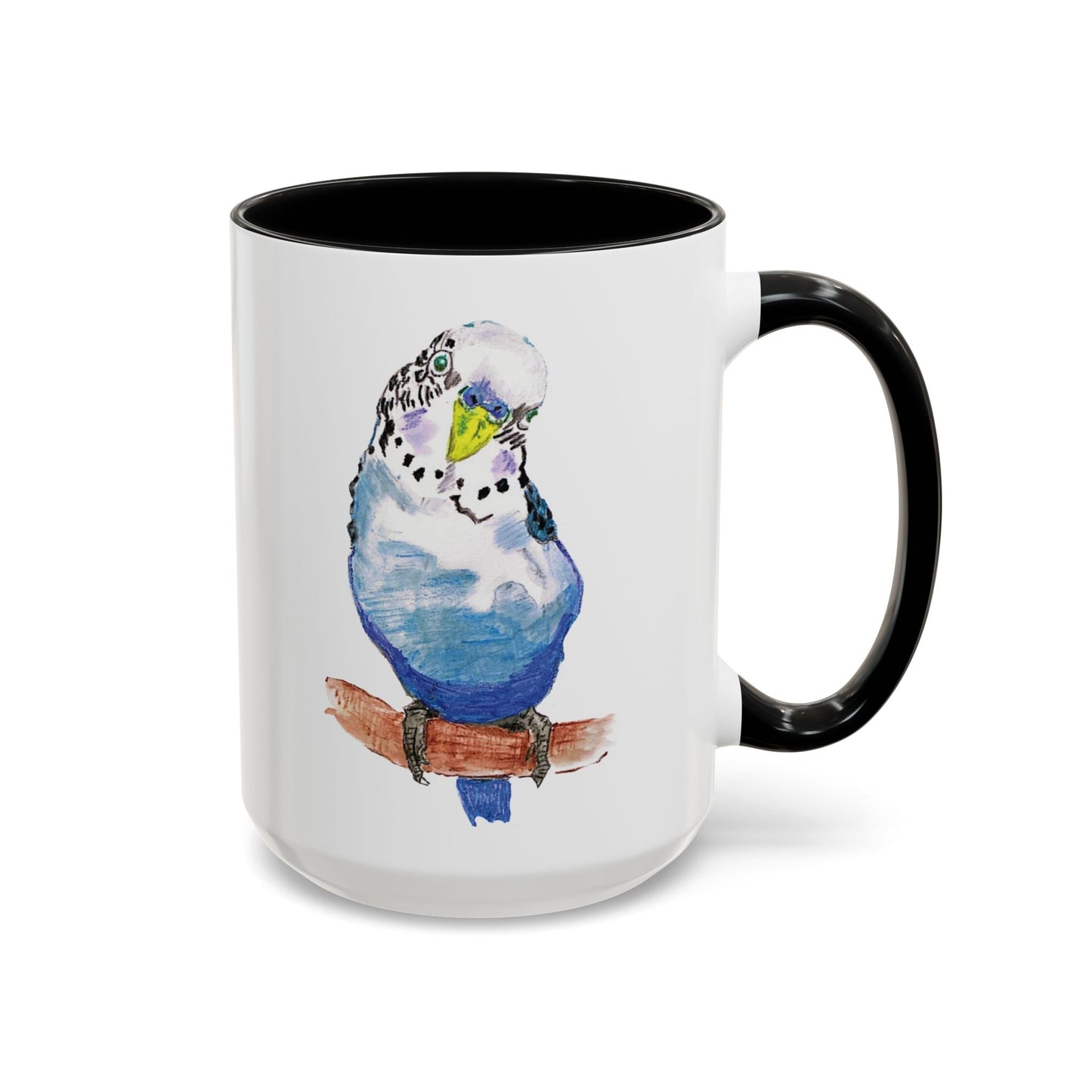 Parakeet Two Tone Coffee Mug (11oz & 15oz) - Blue Cava