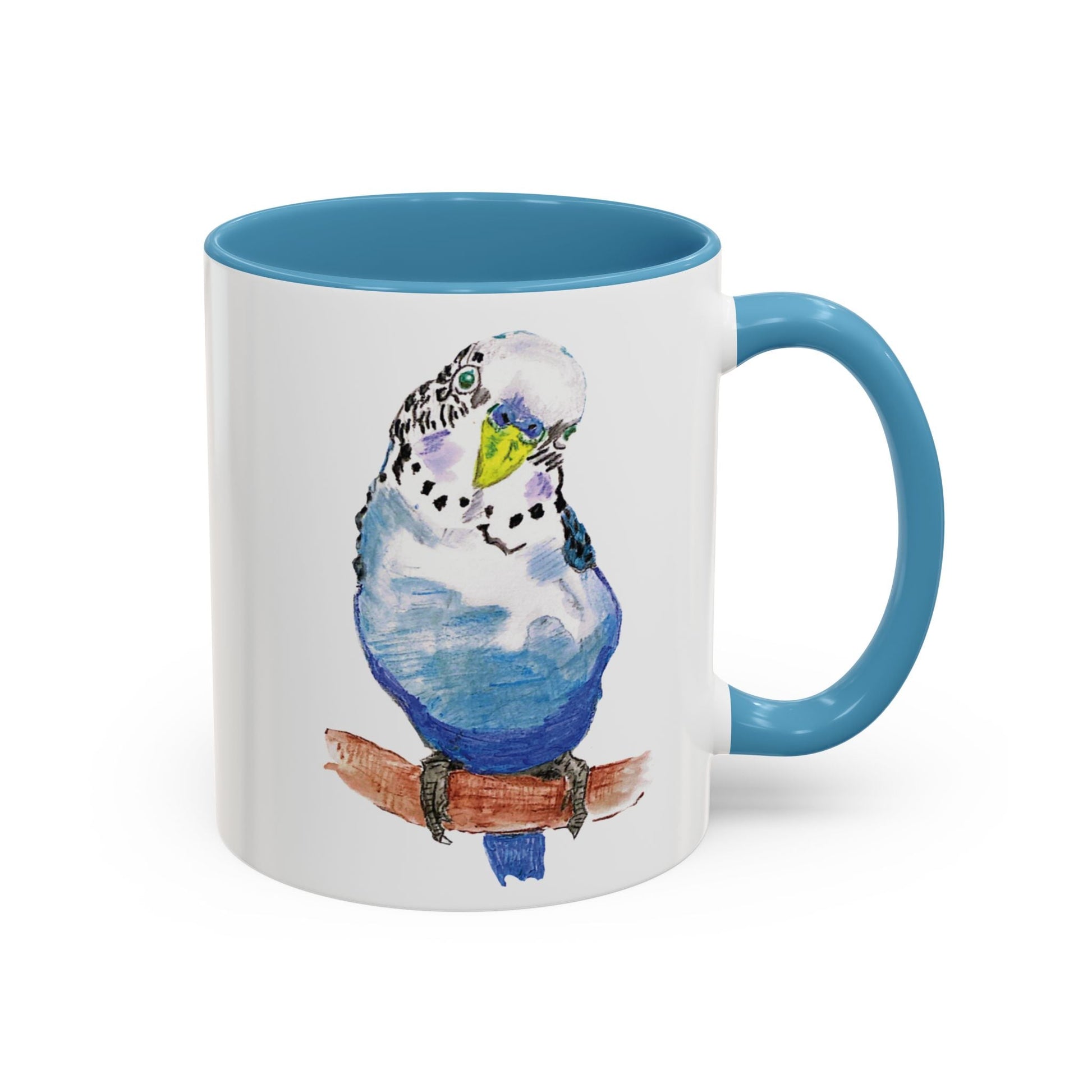 Parakeet Two Tone Coffee Mug (11oz & 15oz) - Blue Cava