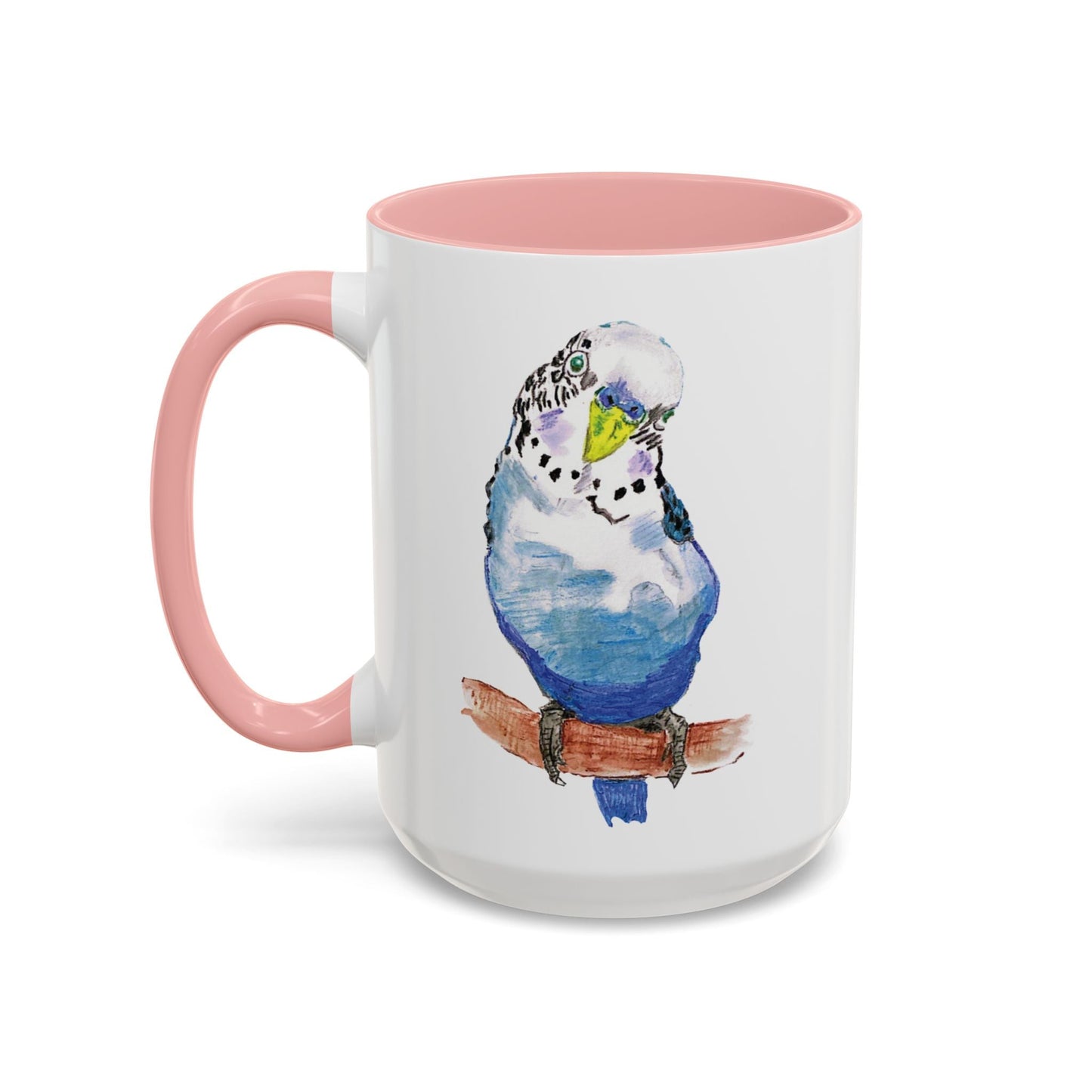 Parakeet Two Tone Coffee Mug (11oz & 15oz) - Blue Cava