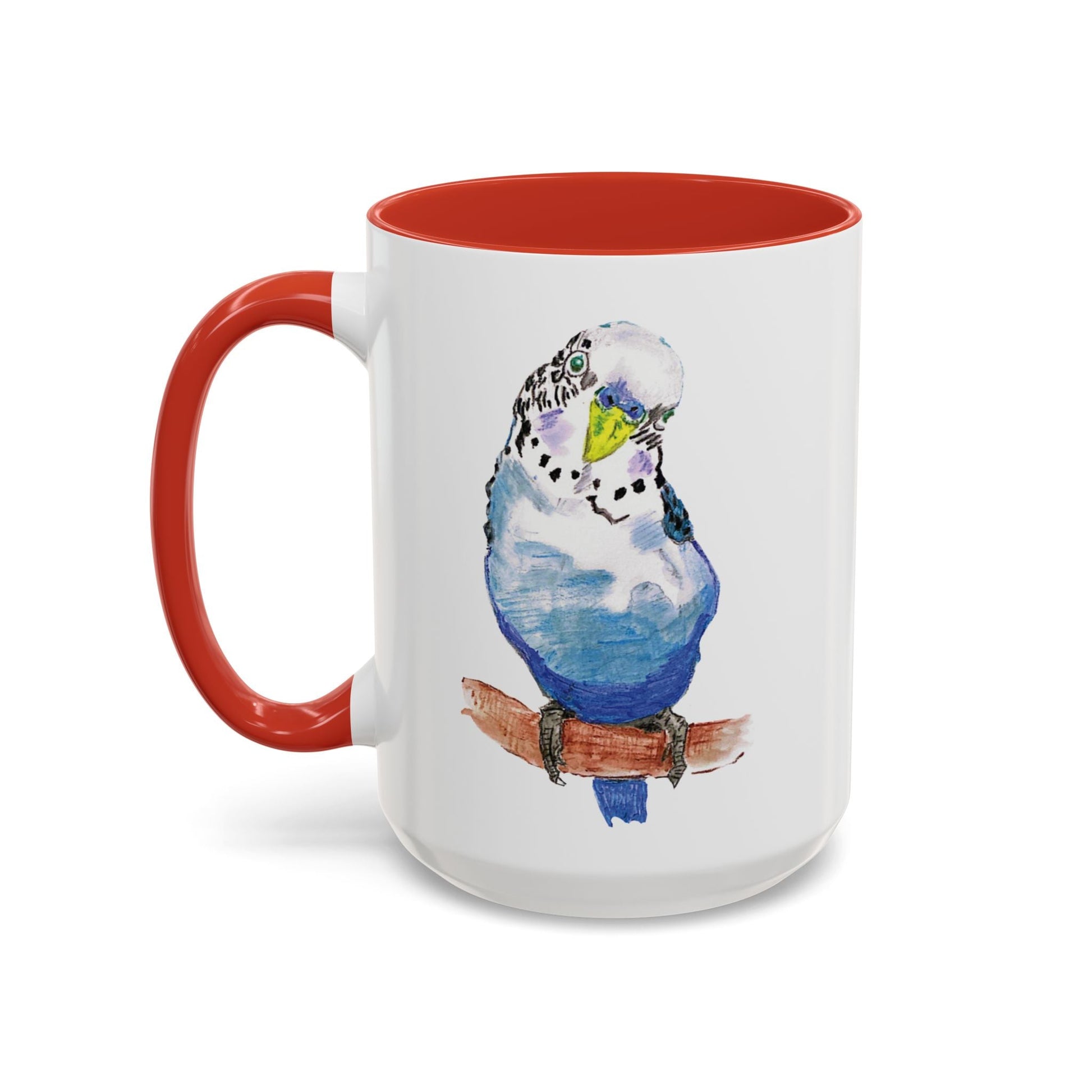 Parakeet Two Tone Coffee Mug (11oz & 15oz) - Blue Cava