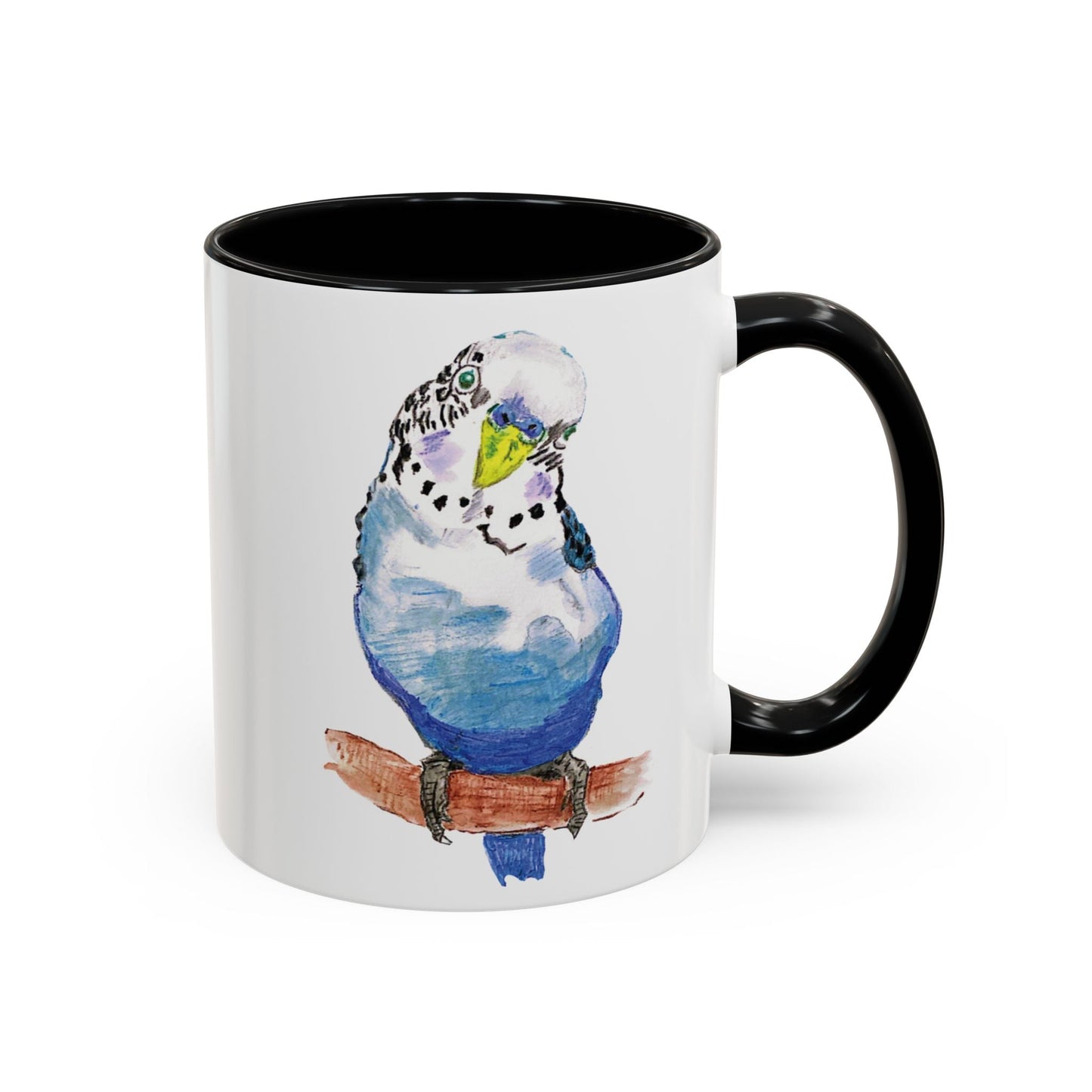 Parakeet Two Tone Coffee Mug (11oz & 15oz) - Blue Cava