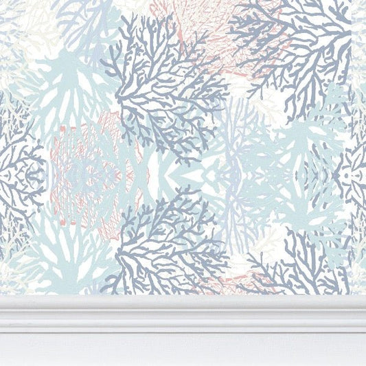 Pastel Coral Wallpaper - Blue Cava