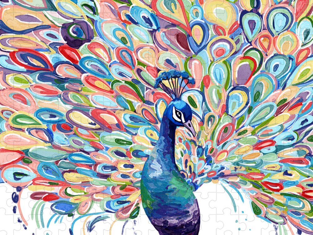 Peacock - Puzzle - Blue Cava