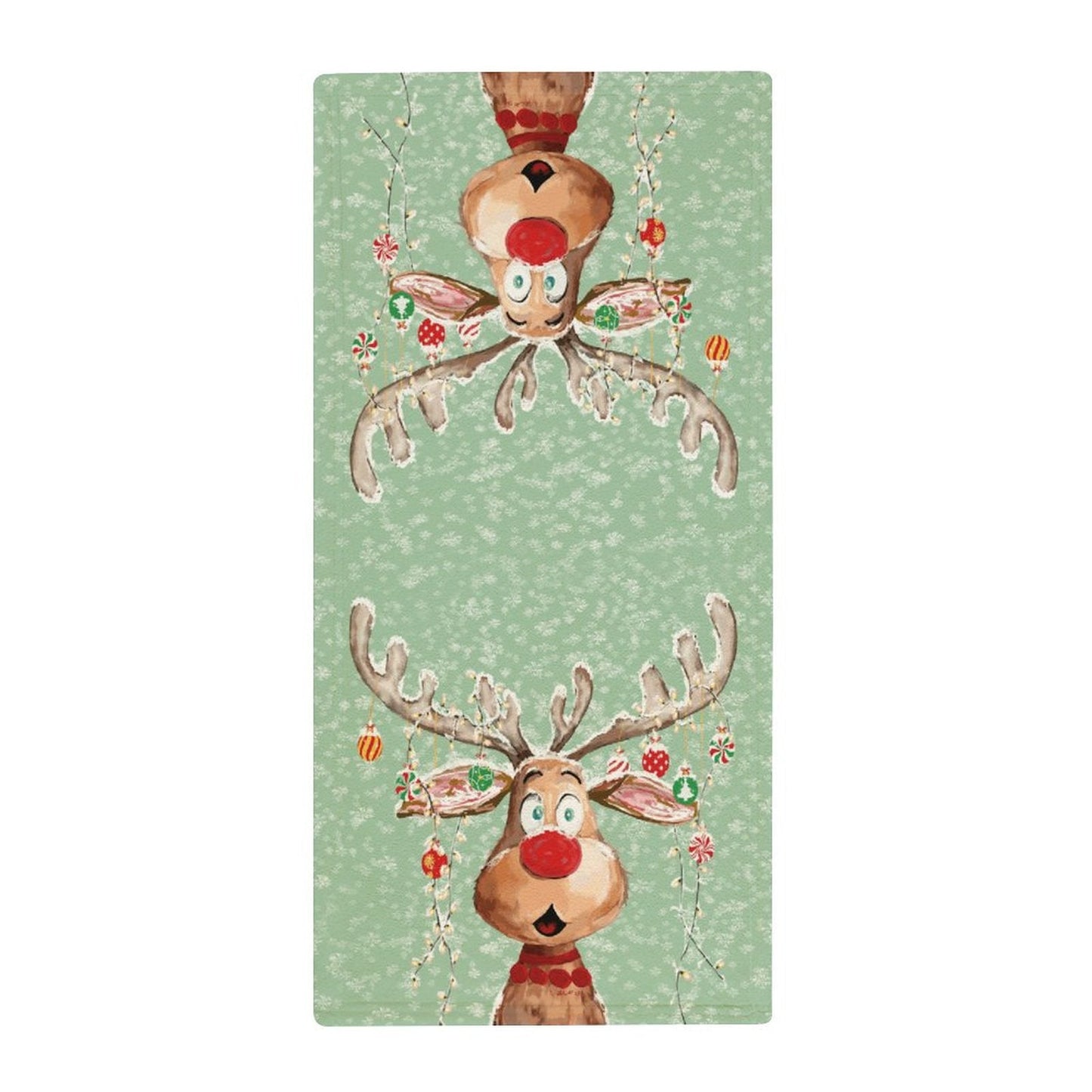 "Pedro" Reindeer Hand Towel - Blue Cava