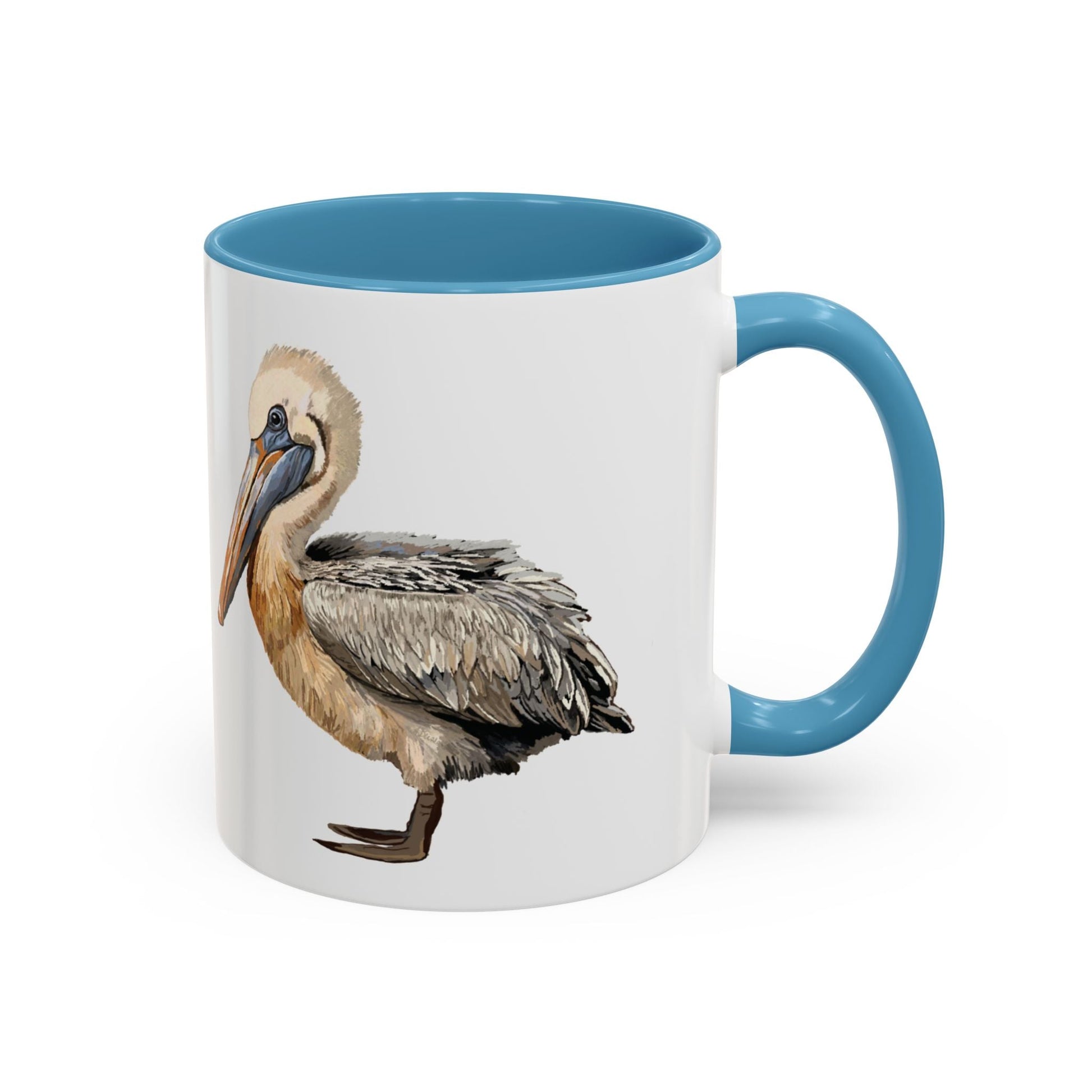 Pelican Two Tone Ceramic Mugs (11oz &15oz) - Blue Cava