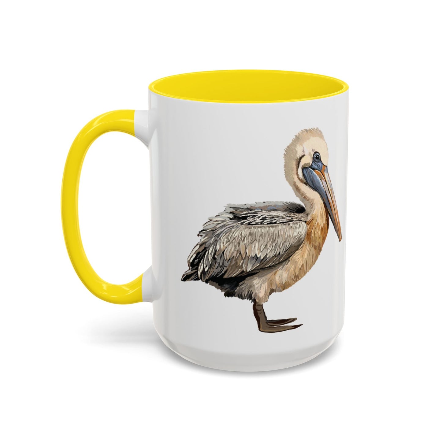 Pelican Two Tone Ceramic Mugs (11oz &15oz) - Blue Cava