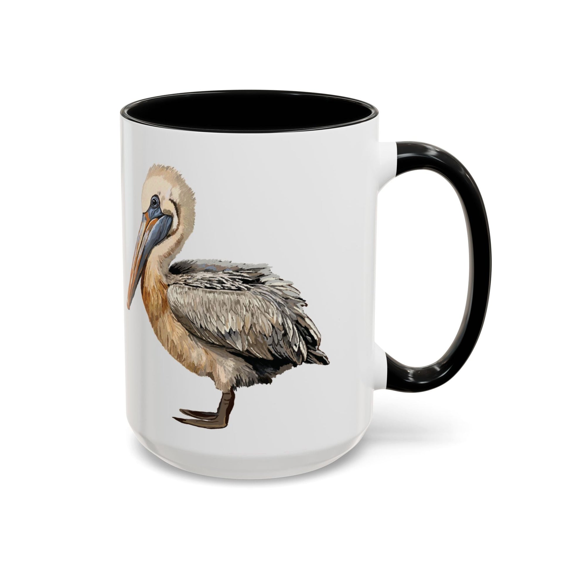 Pelican Two Tone Ceramic Mugs (11oz &15oz) - Blue Cava