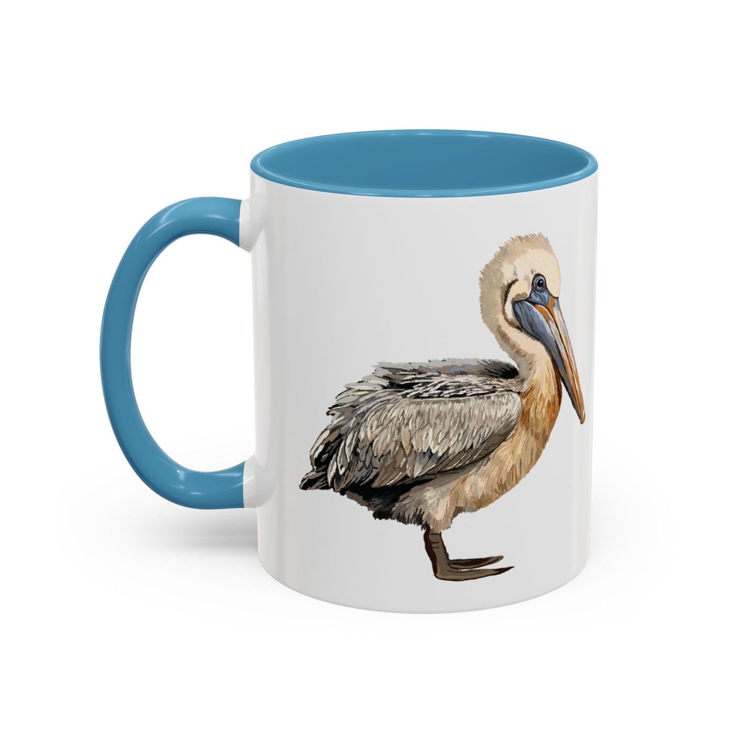 Pelican Two Tone Ceramic Mugs (11oz &15oz) - Blue Cava