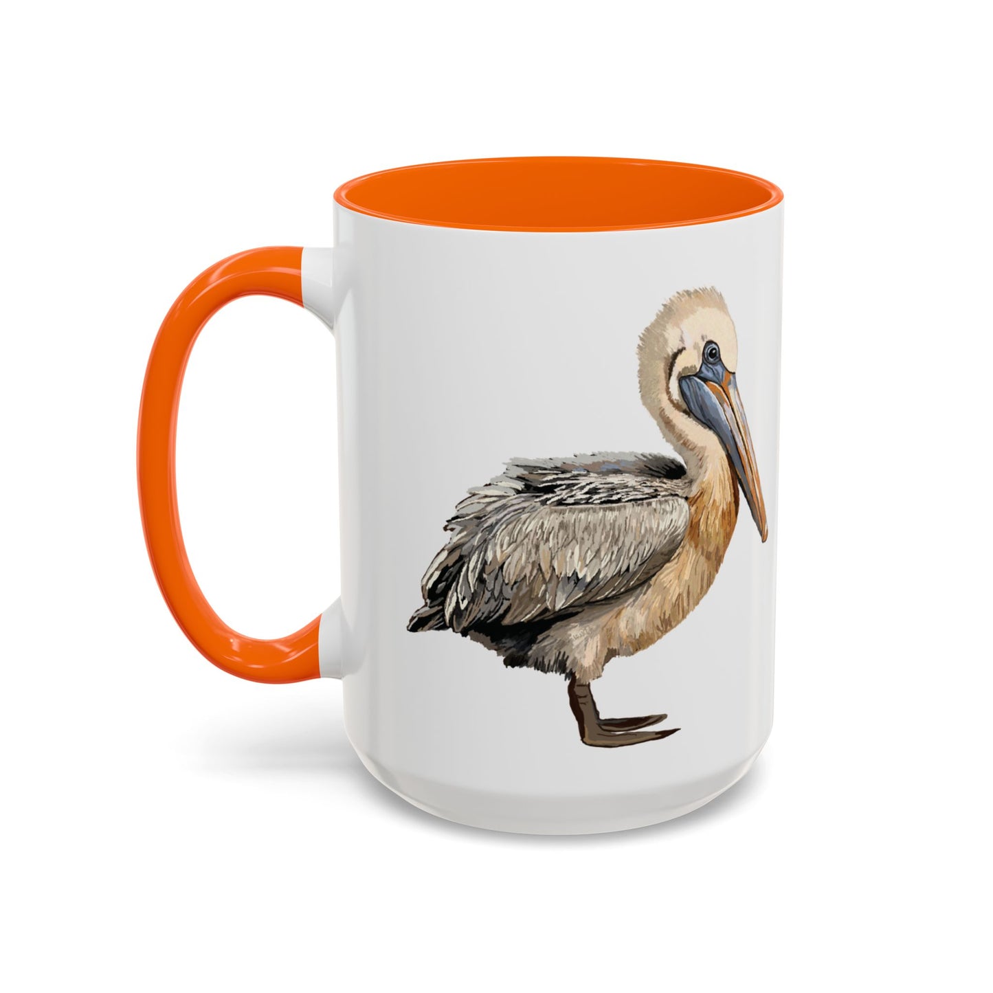 Pelican Two Tone Ceramic Mugs (11oz &15oz) - Blue Cava