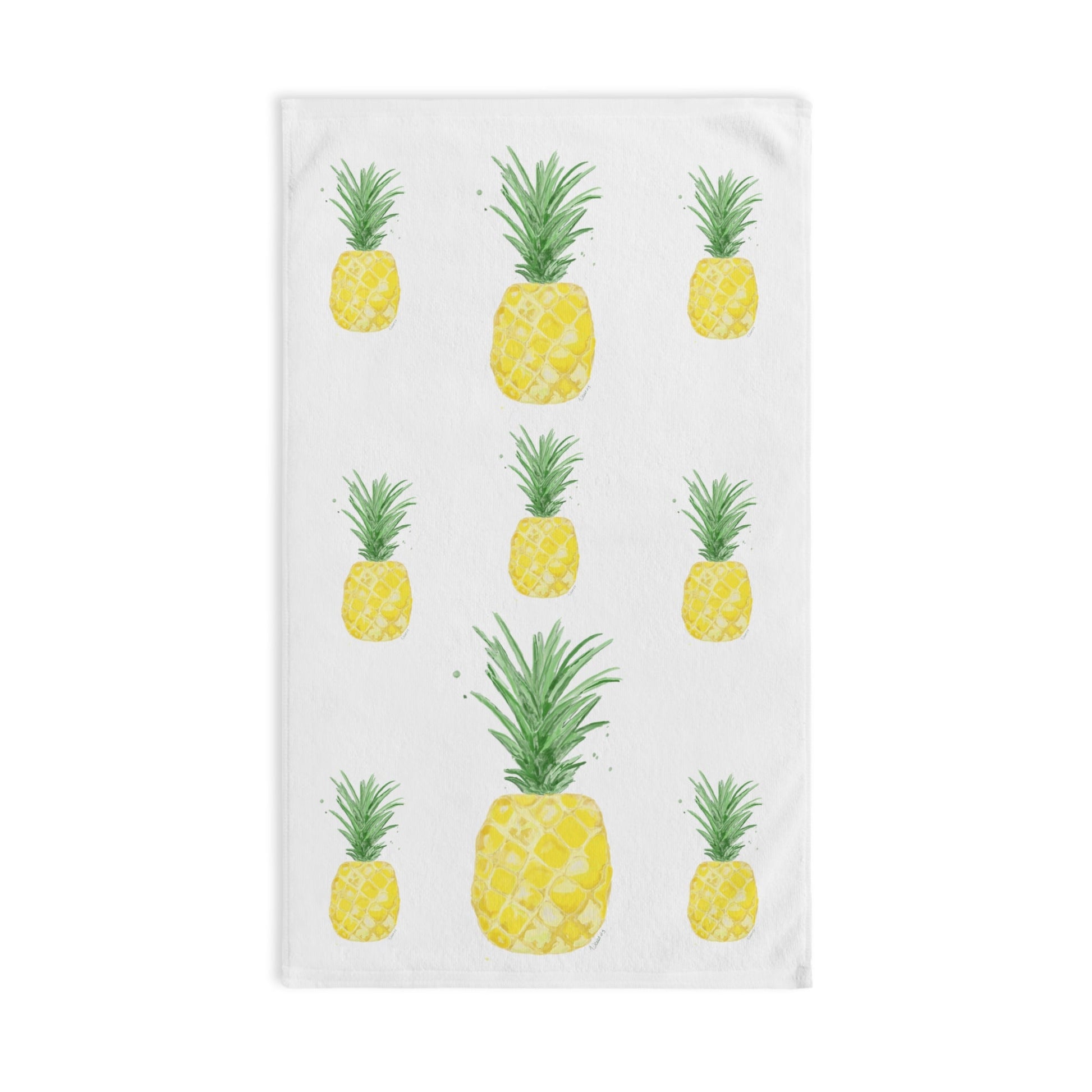 Pineapple Hand Towel (Poly/Cotton) - Blue Cava