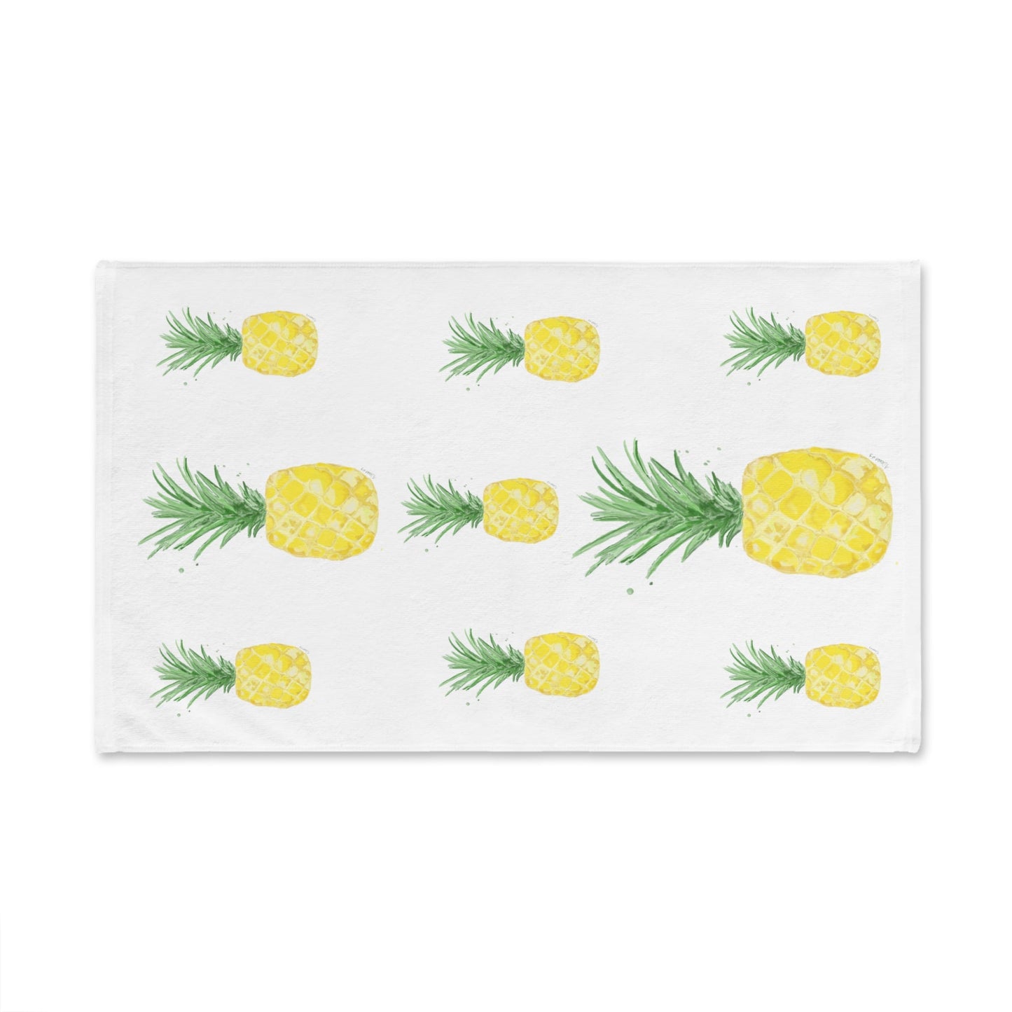 Pineapple Hand Towel (Poly/Cotton) - Blue Cava