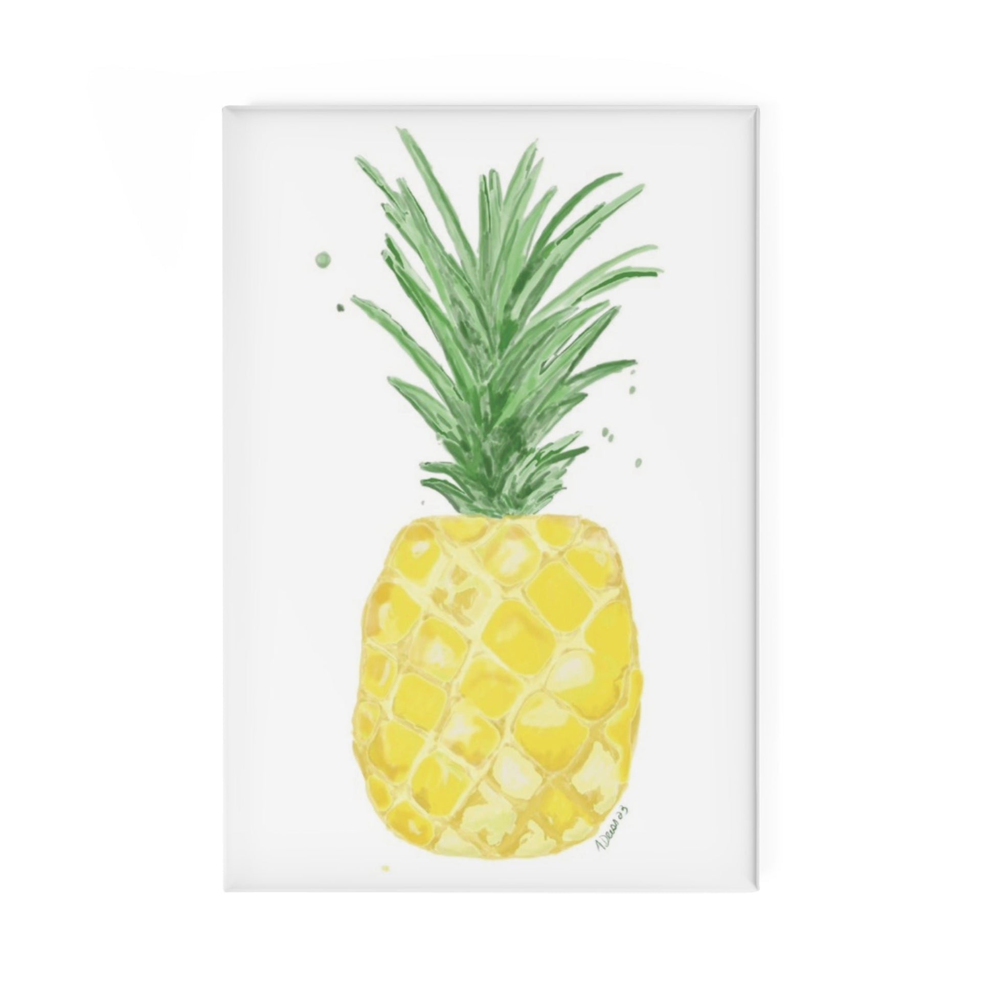 Pineapple Magnet, Rectangle (1 & 10 pcs) - Blue Cava