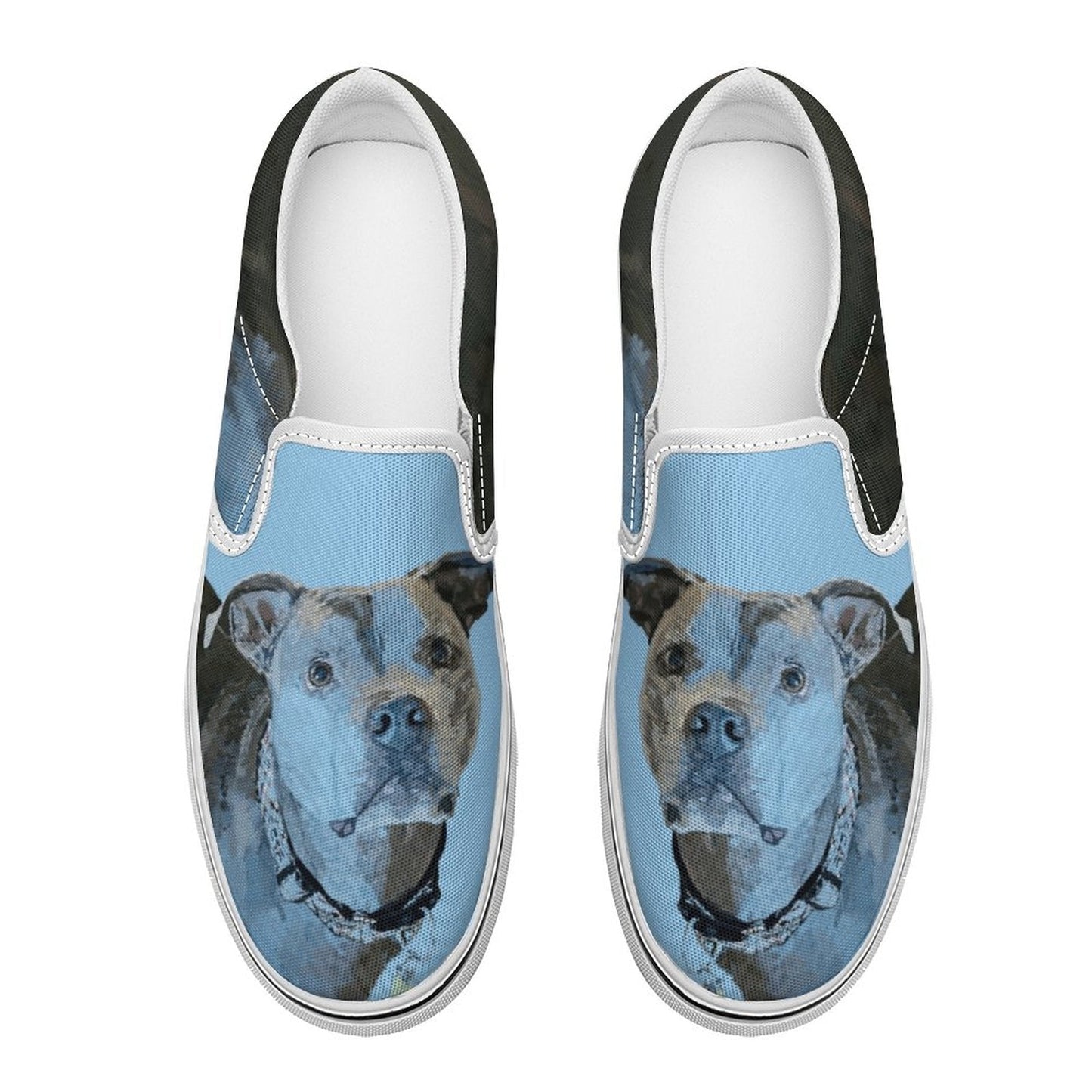 Pit Bull "Diesel" Canvas Slide Shoes - Blue Cava