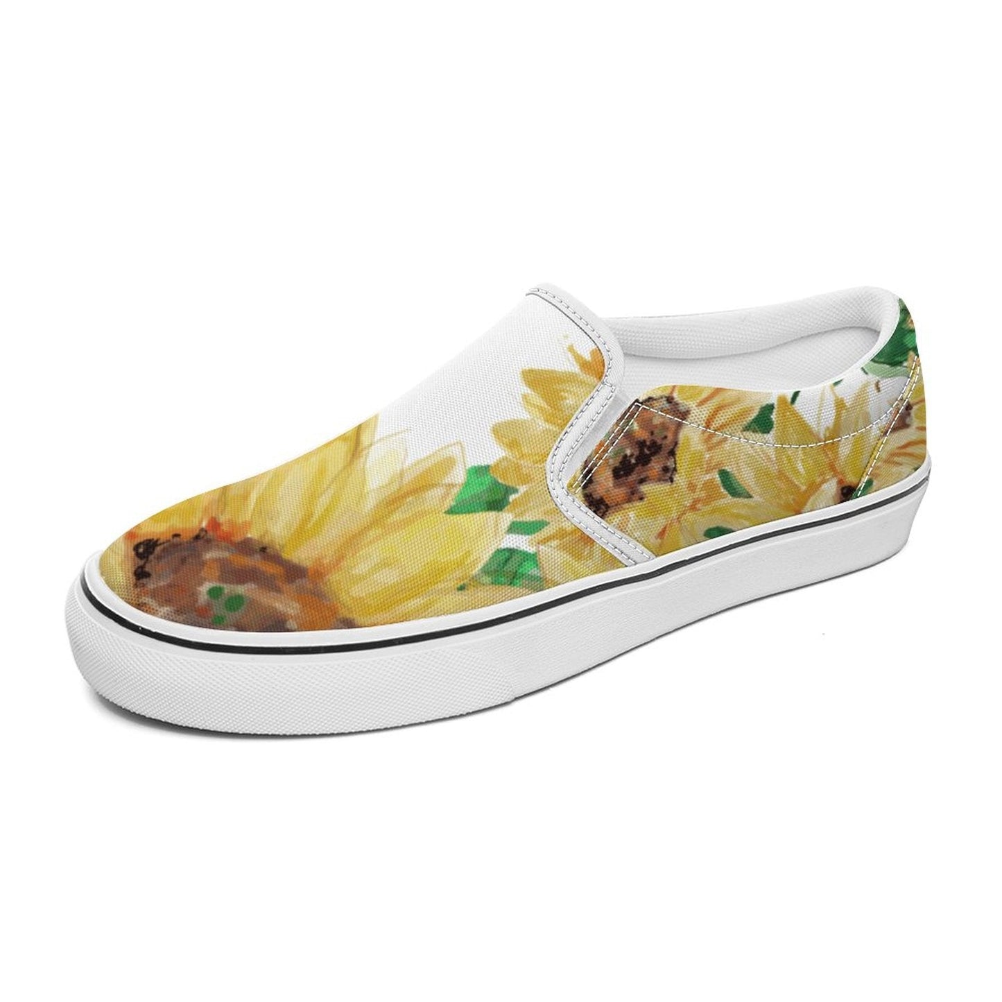 Printed Slip - on Canvas Shoes for Teenagers and Adults - Blue Cava