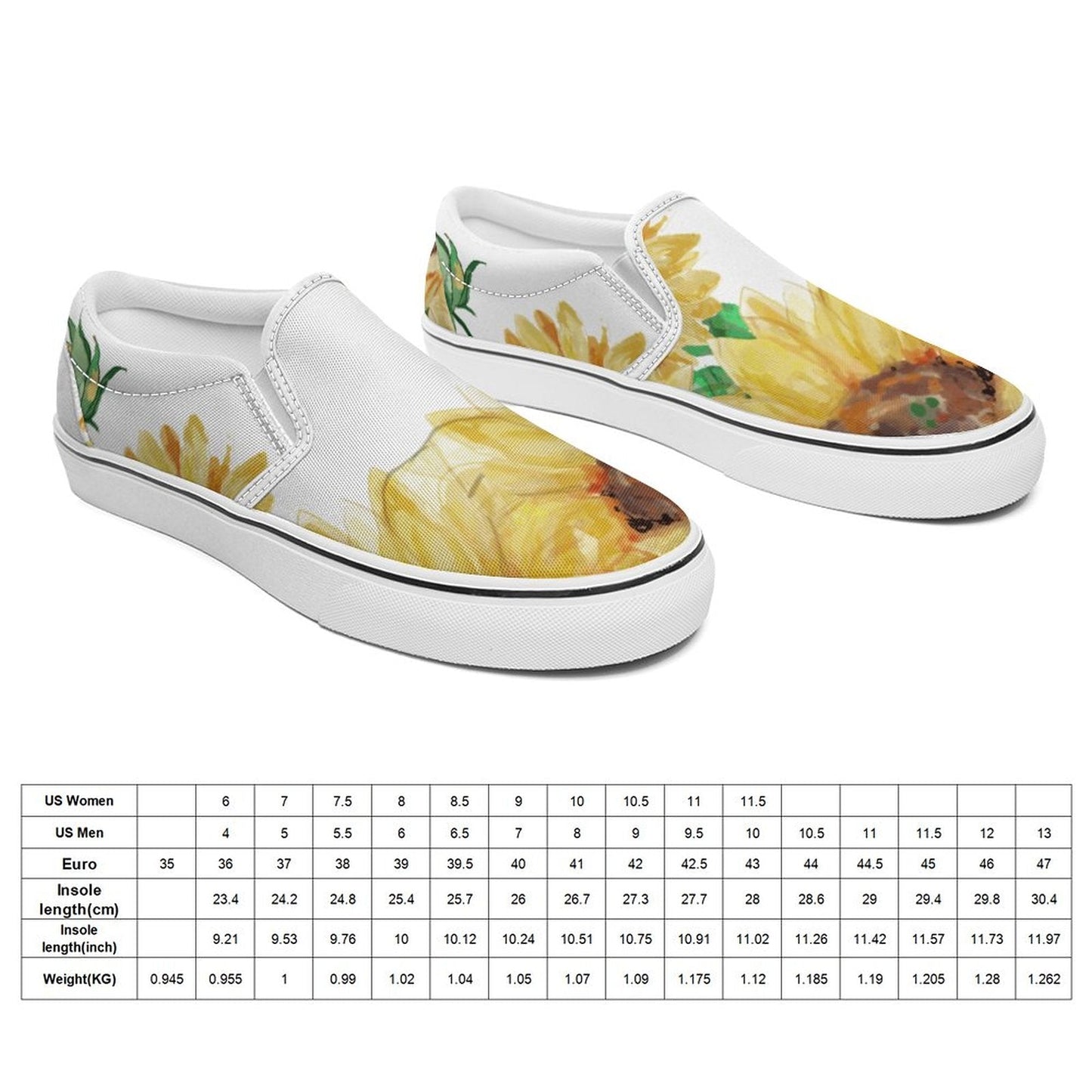 Printed Slip - on Canvas Shoes for Teenagers and Adults - Blue Cava